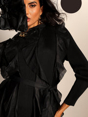 Cascade Ruffle Dress