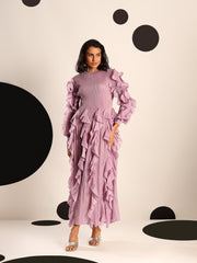 Orchid Ruffle Dress