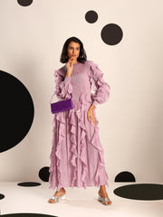 Orchid Ruffle Dress