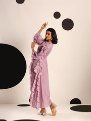 Orchid Ruffle Dress