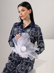 Luminara Dress-Denim Dress With Embellishments.