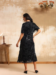 Elen Sequins Fringe Dress