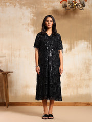 Elen Sequins Fringe Dress