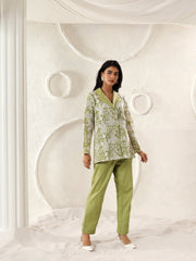 Matcha Bloom Blazer Set
