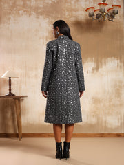 Blair Silver Tweed Coat