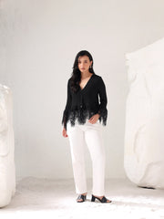 Evarielle Pleated Top