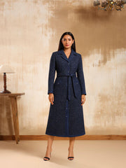 Aster Tweed Longline Coat
