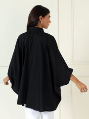 Denim Bloom Shirt In Black
