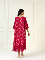 Zaria Metallic In Fuchsia Pink