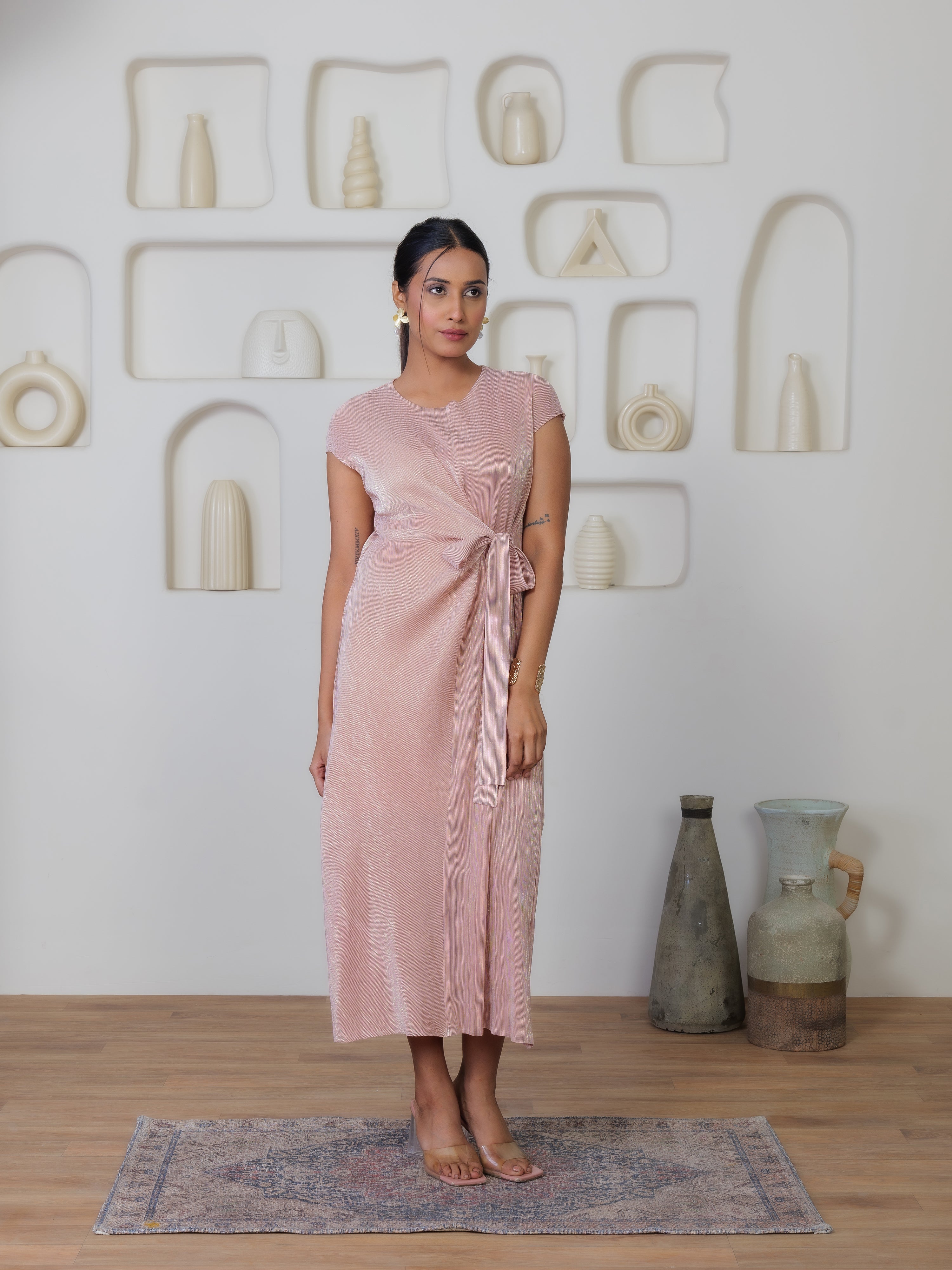 Enigma Metallic Dress