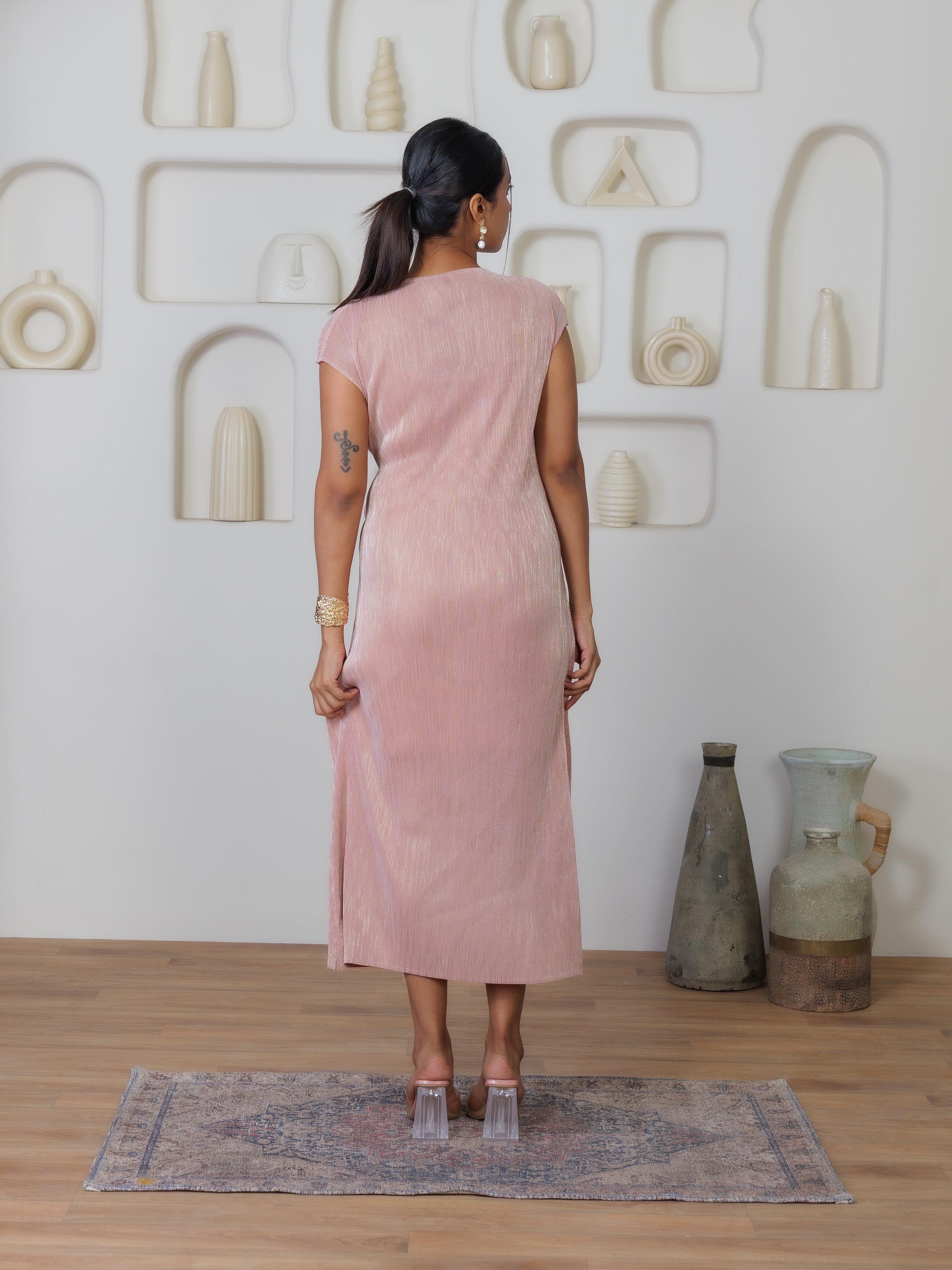 Enigma Metallic Dress