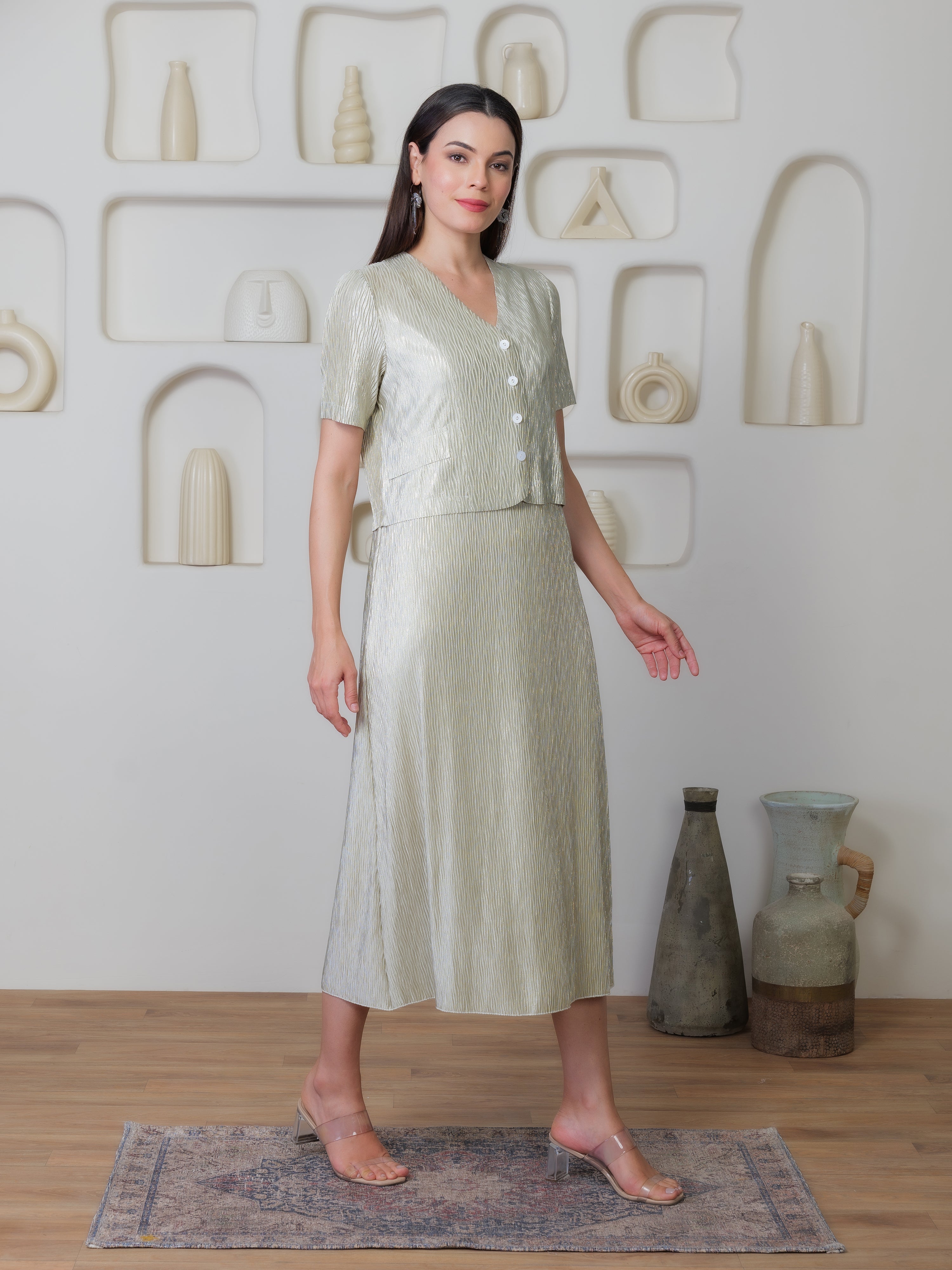 Verve Metallic Dress