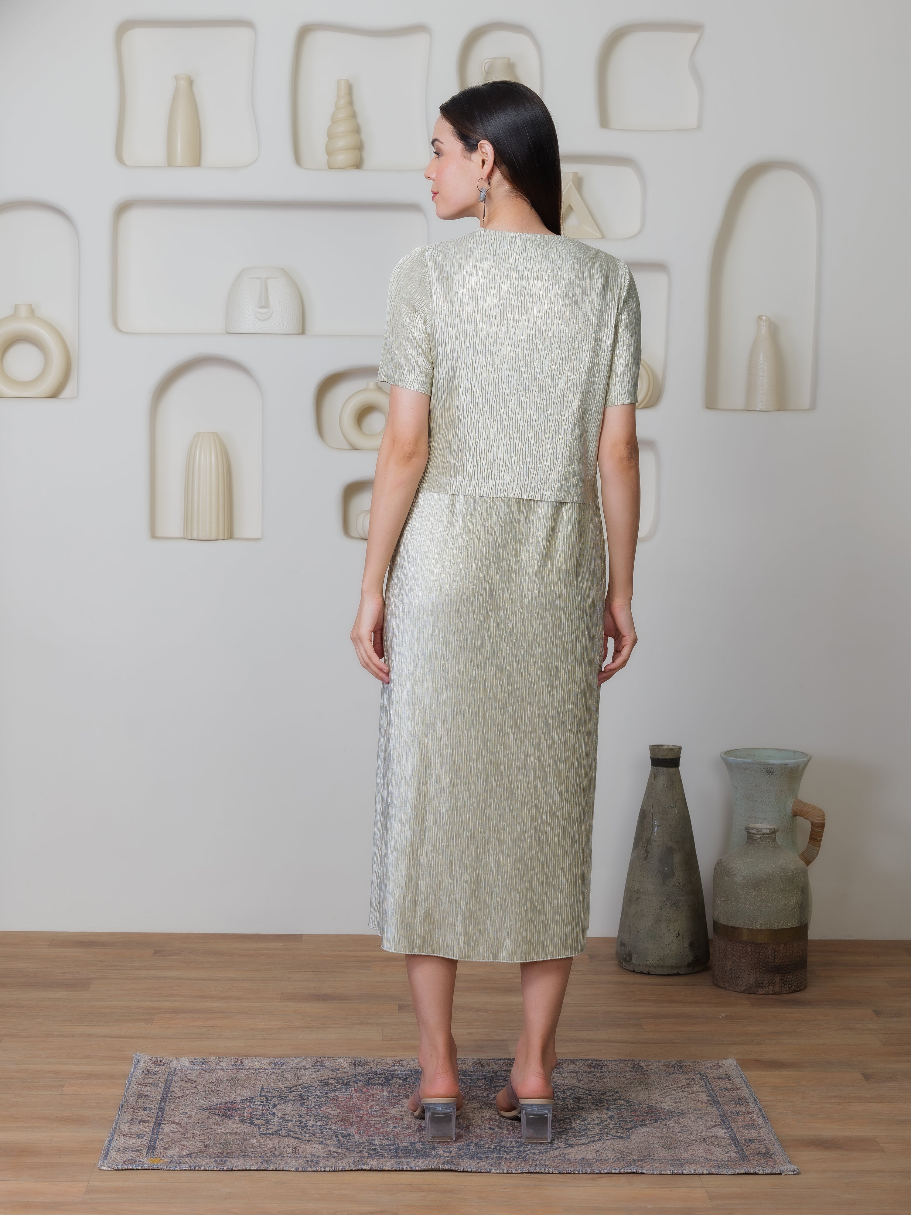 Verve Metallic Dress