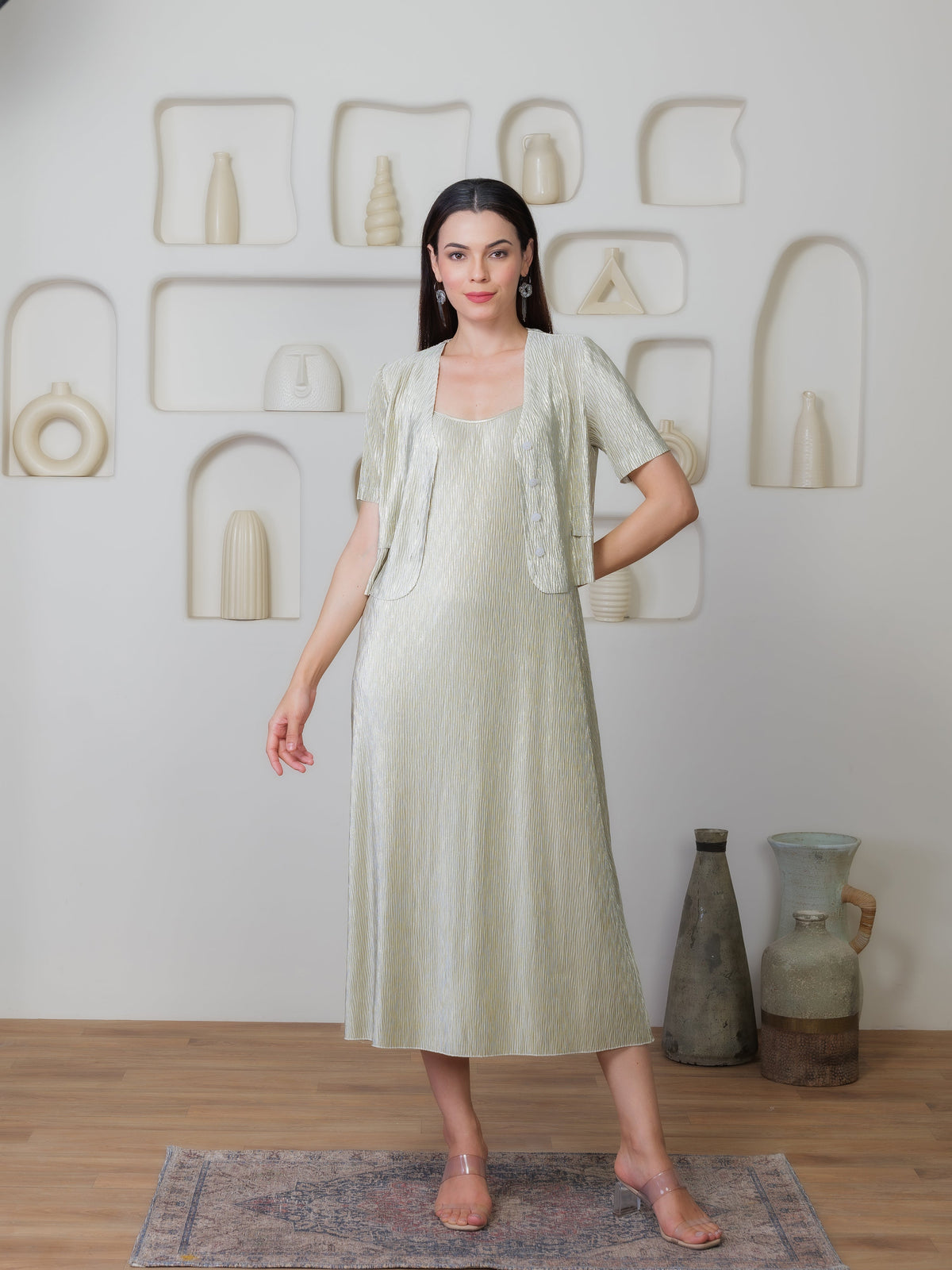 Verve Metallic Dress