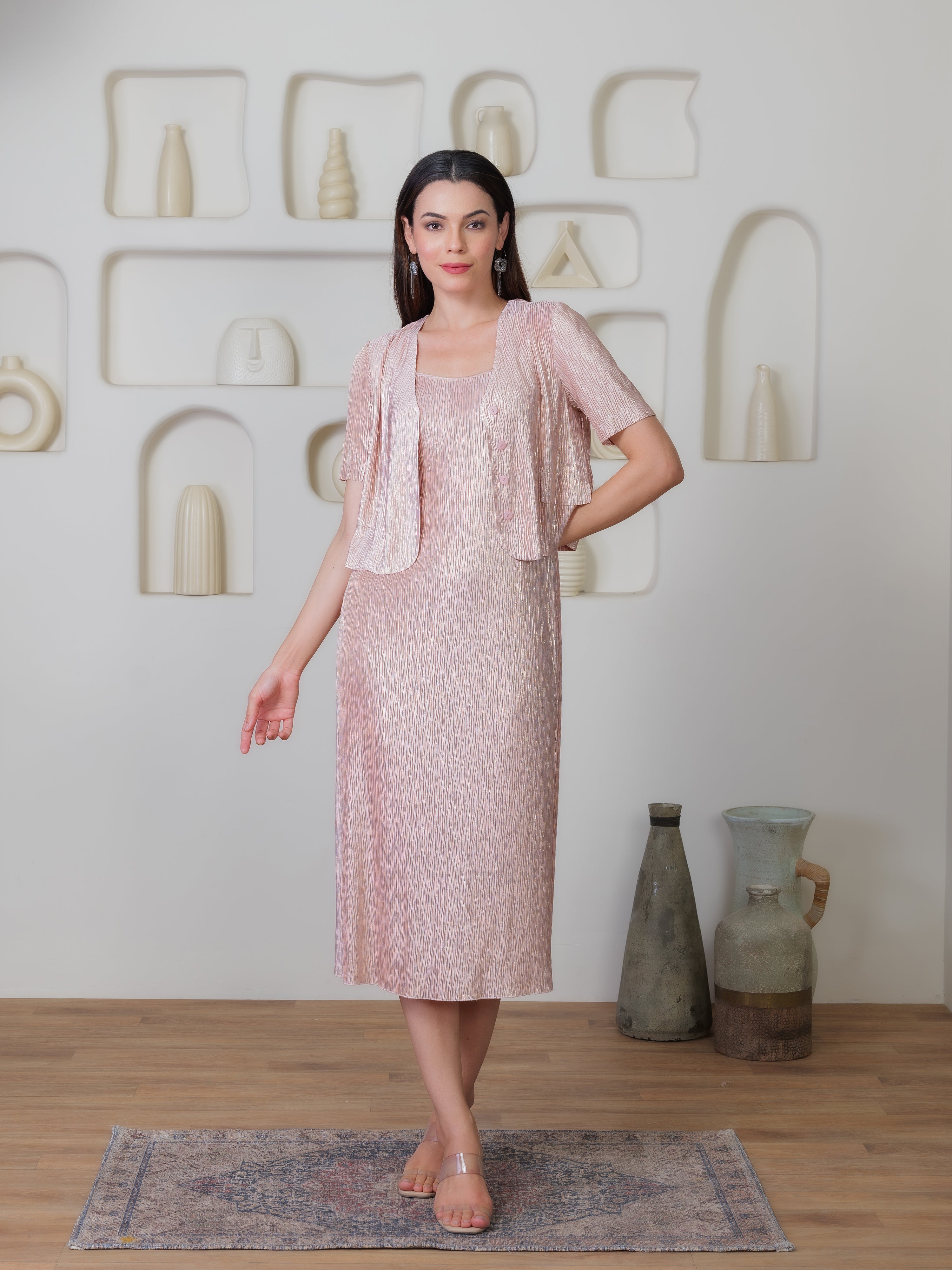Verve Metallic Dress