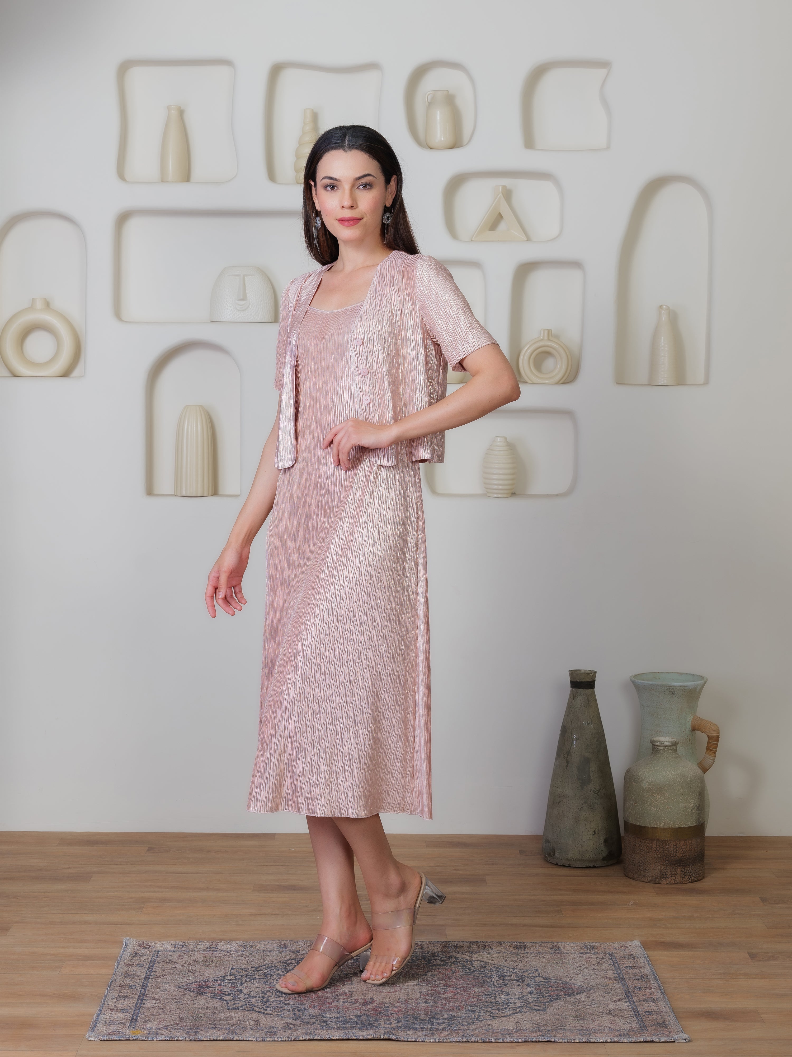 Verve Metallic Dress