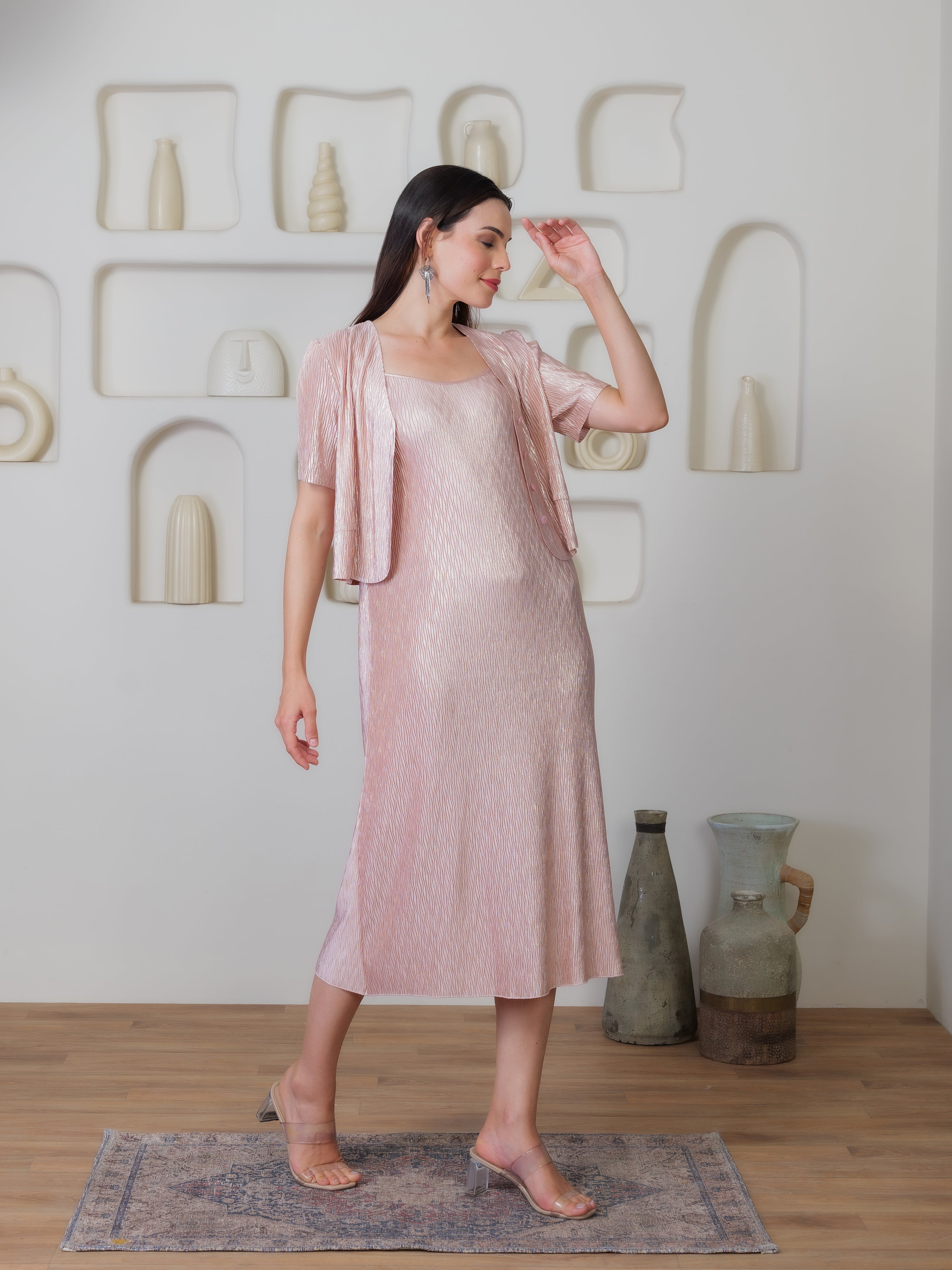 Verve Metallic Dress