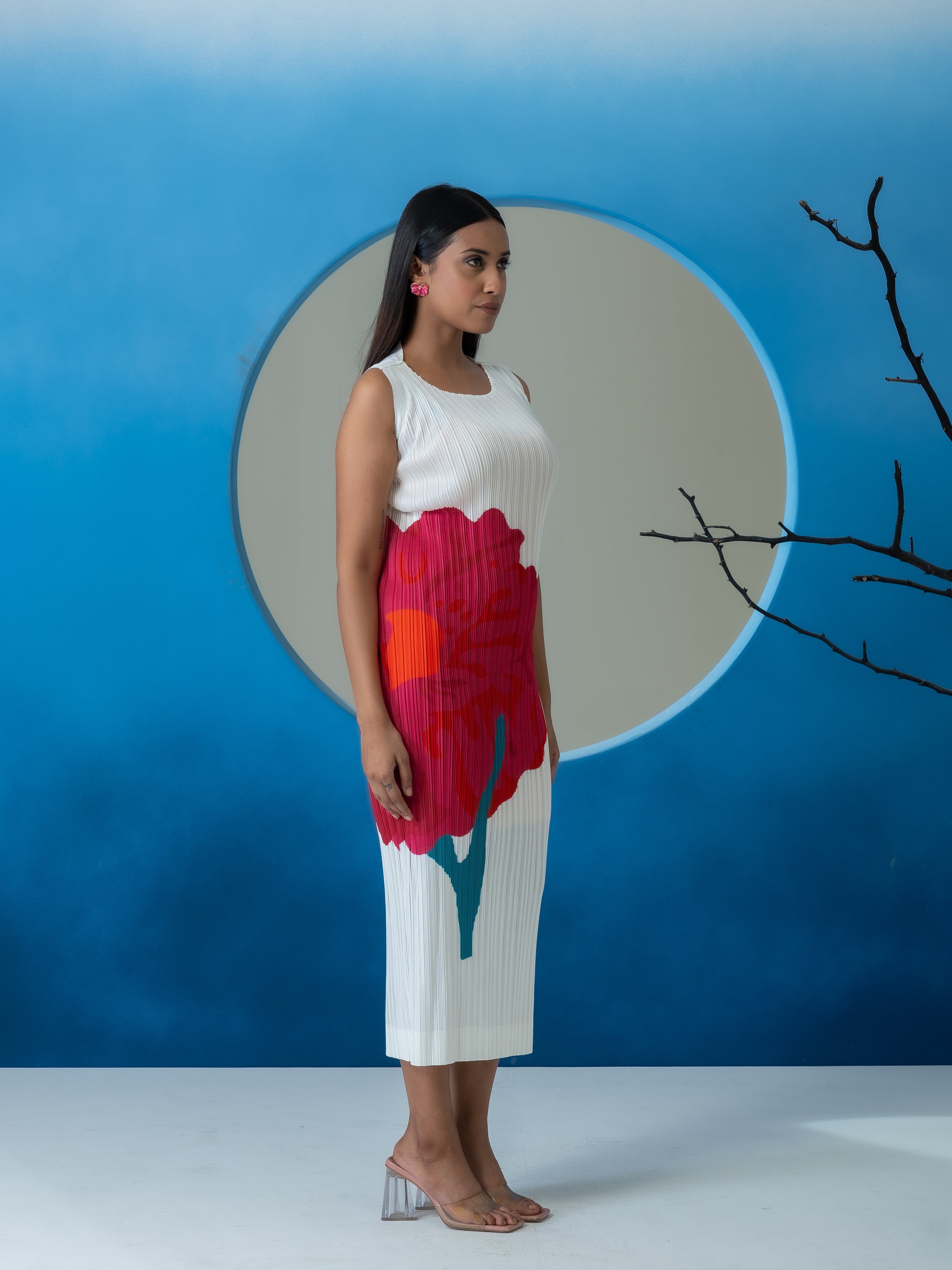 Chroma Pleated Dress