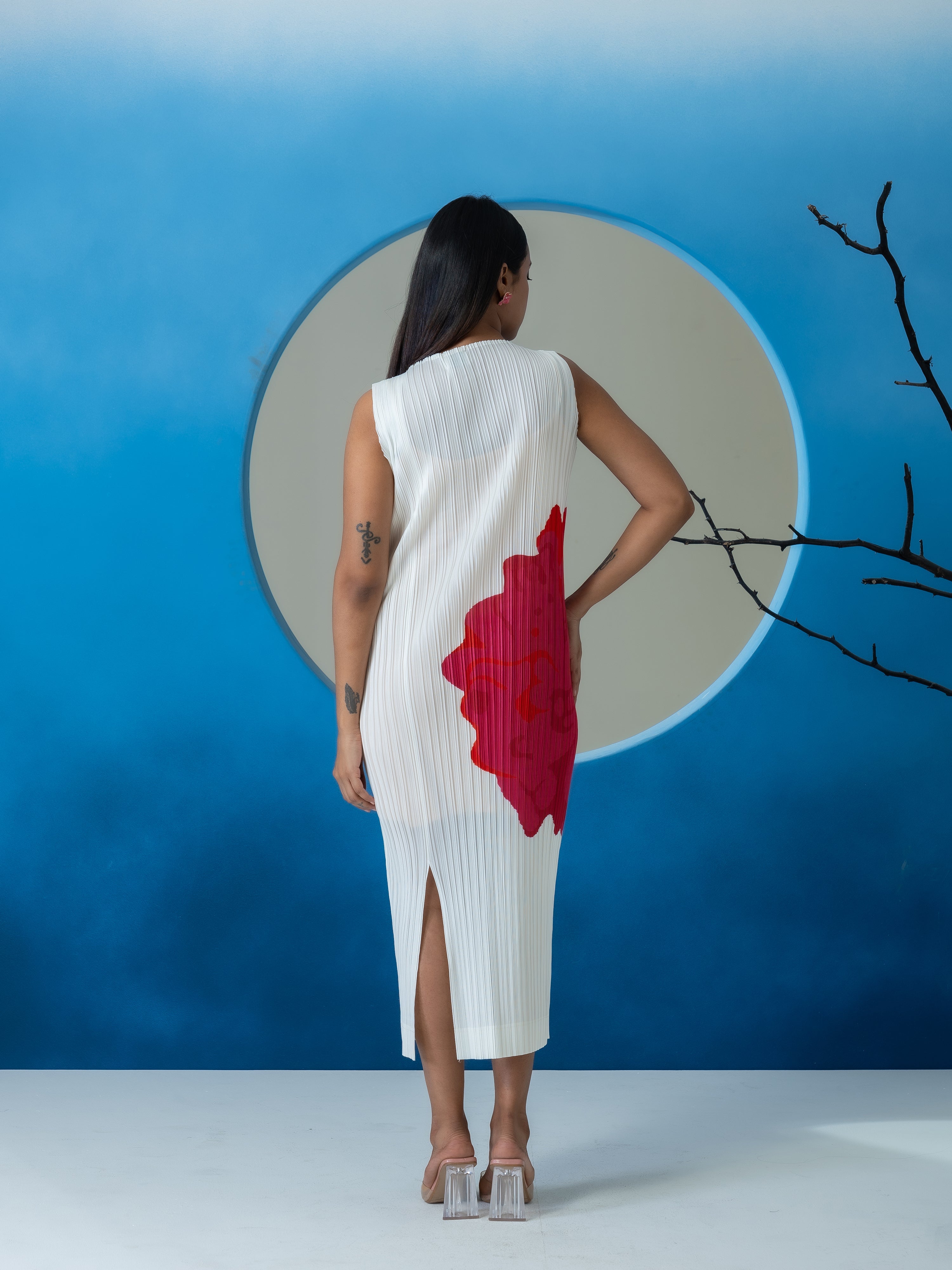 Chroma Pleated Dress