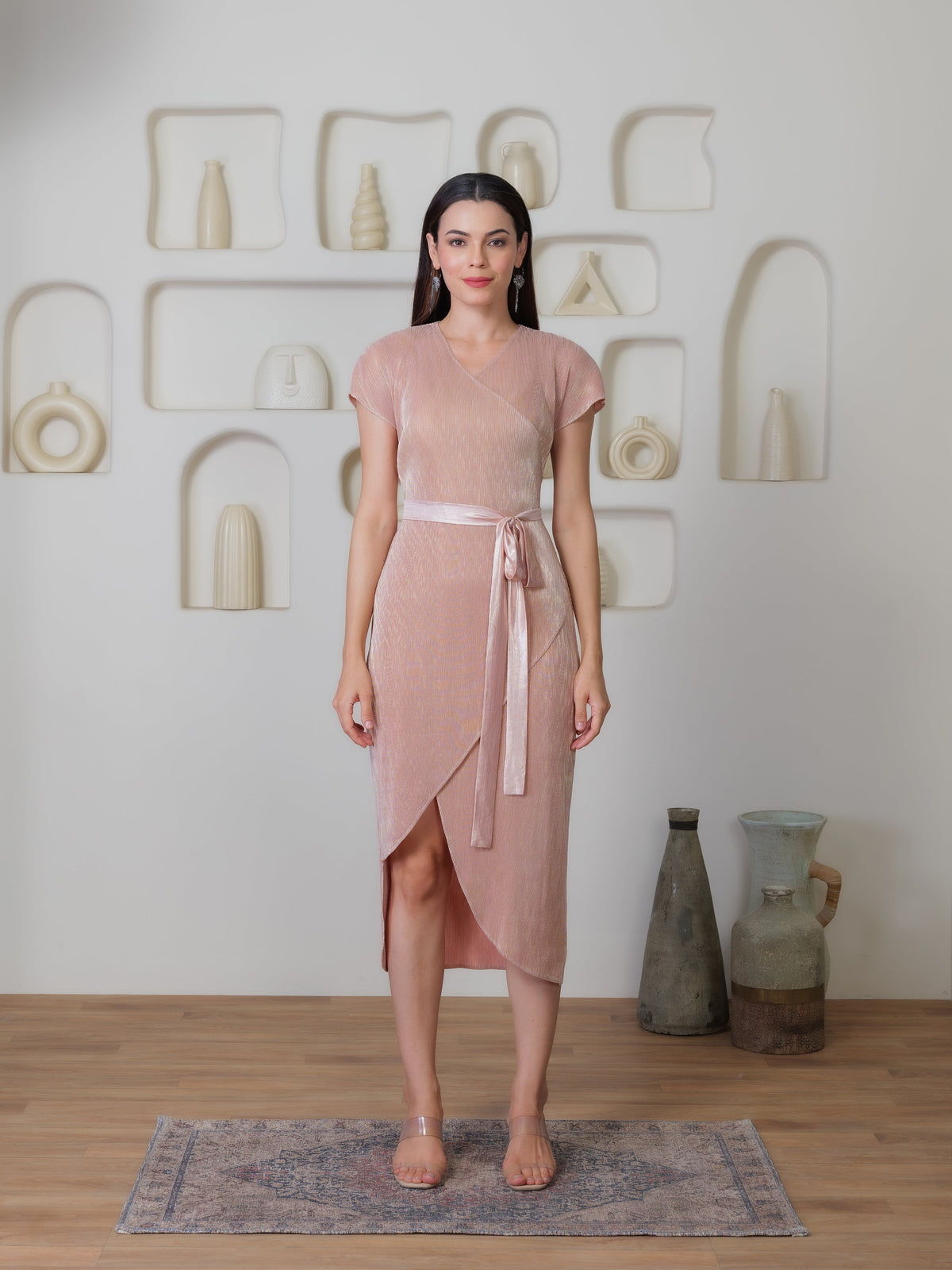 Luminique Metallic Dress