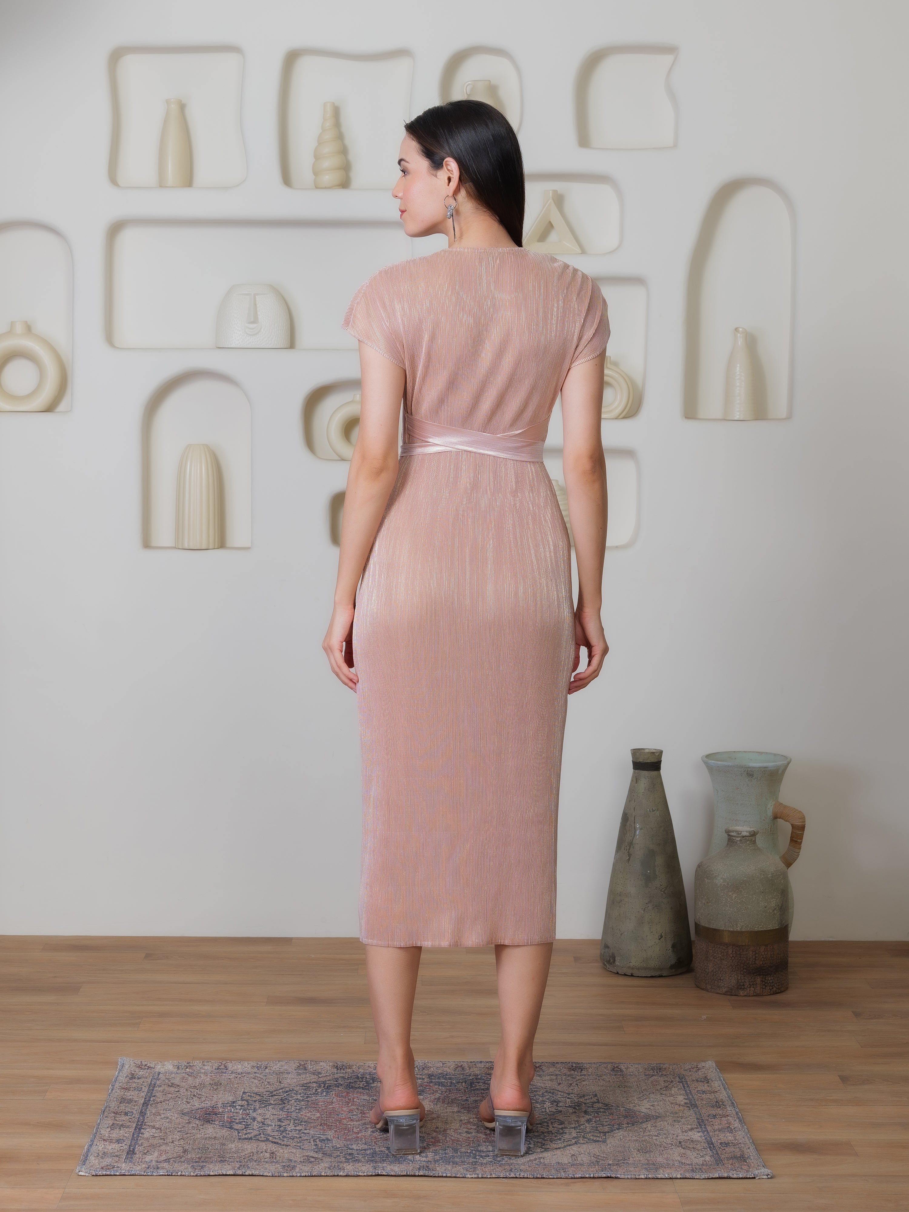 Luminique Metallic Dress