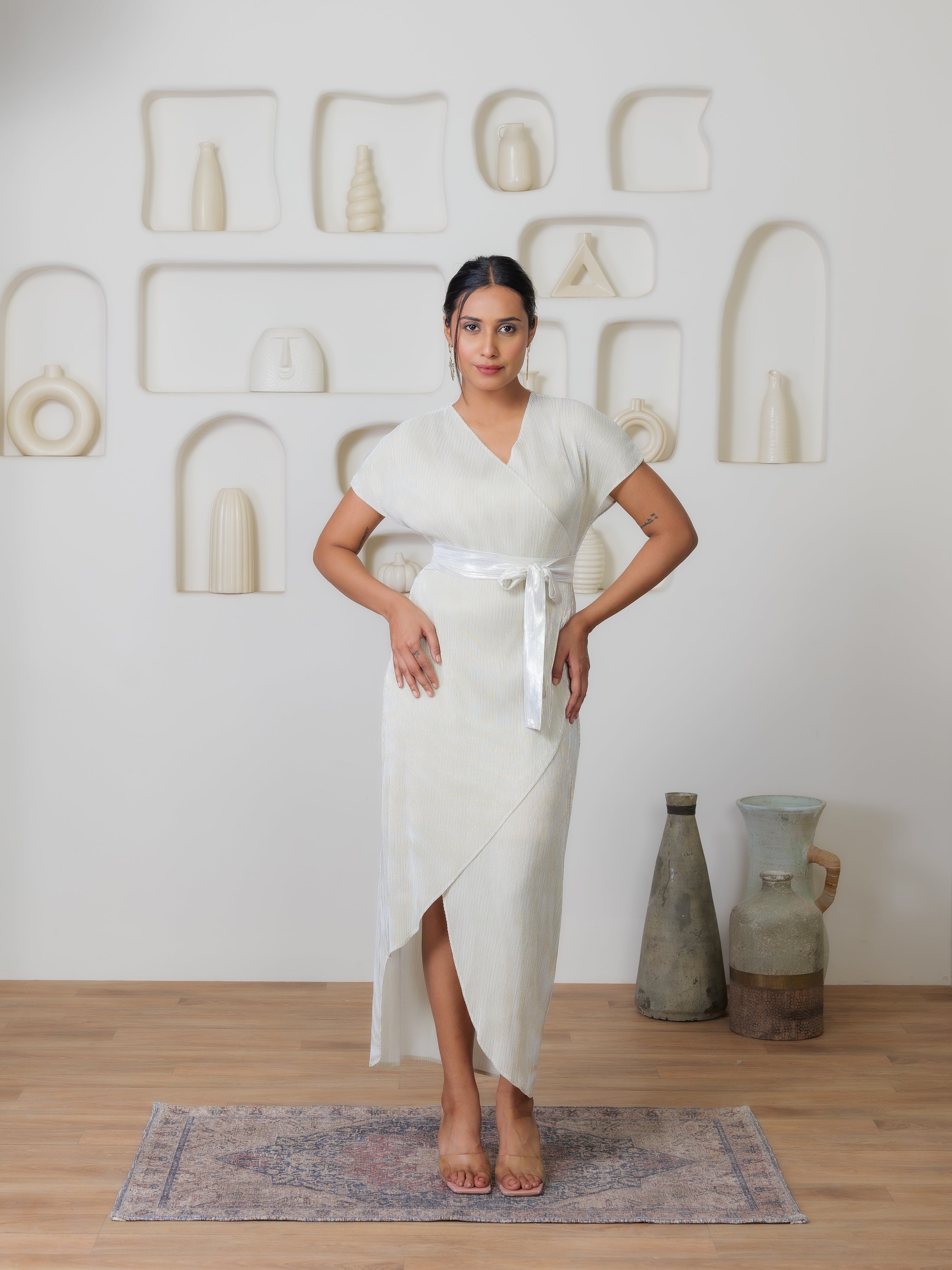 Luminique Metallic Dress