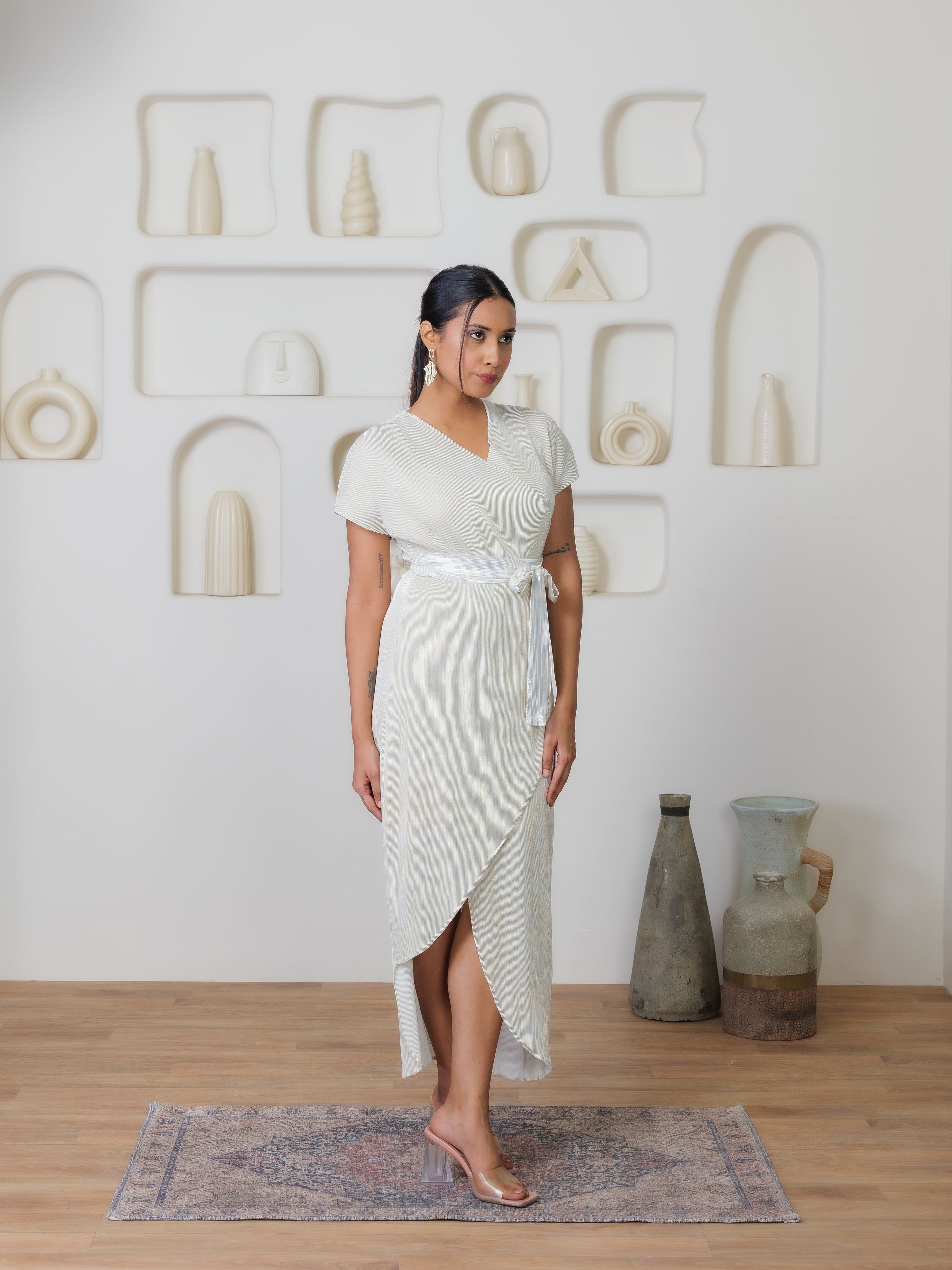 Luminique Metallic Dress