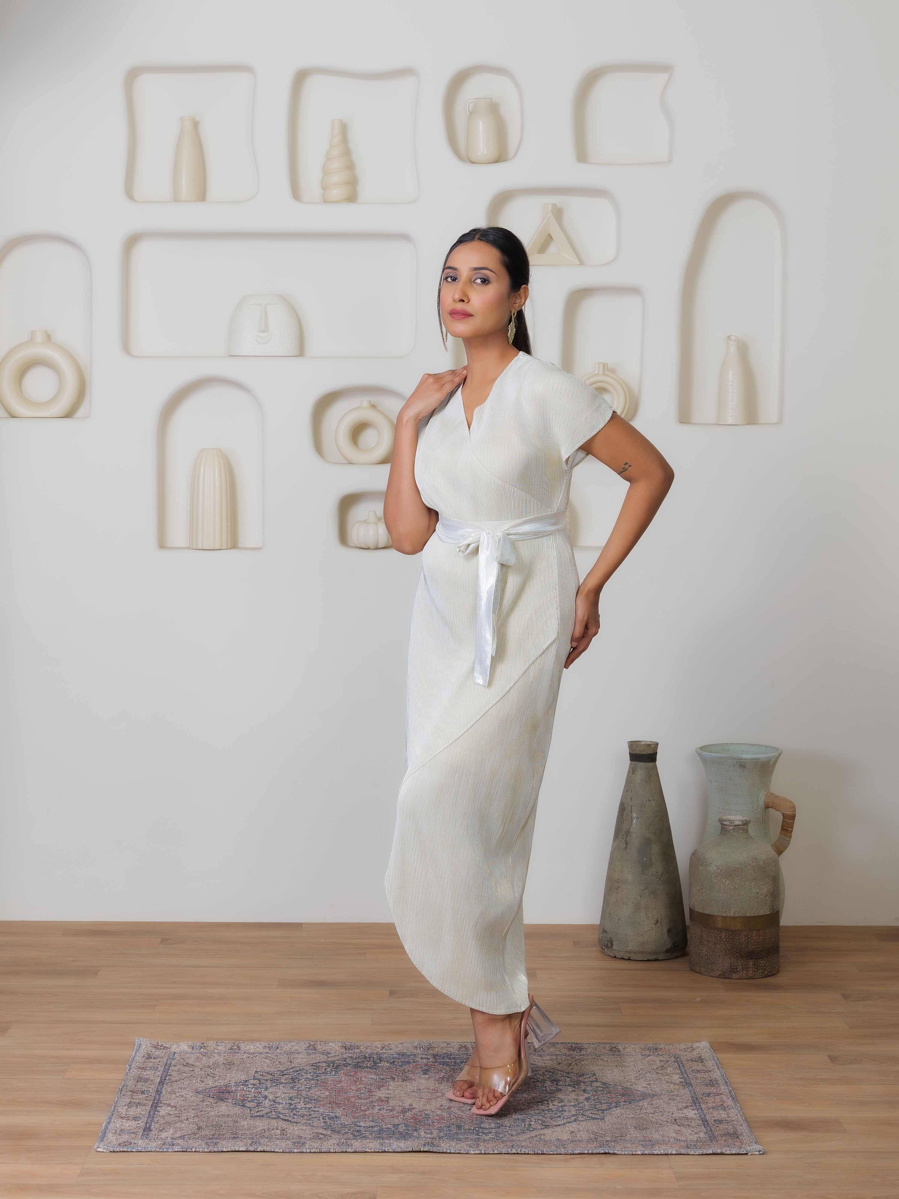 Luminique Metallic Dress