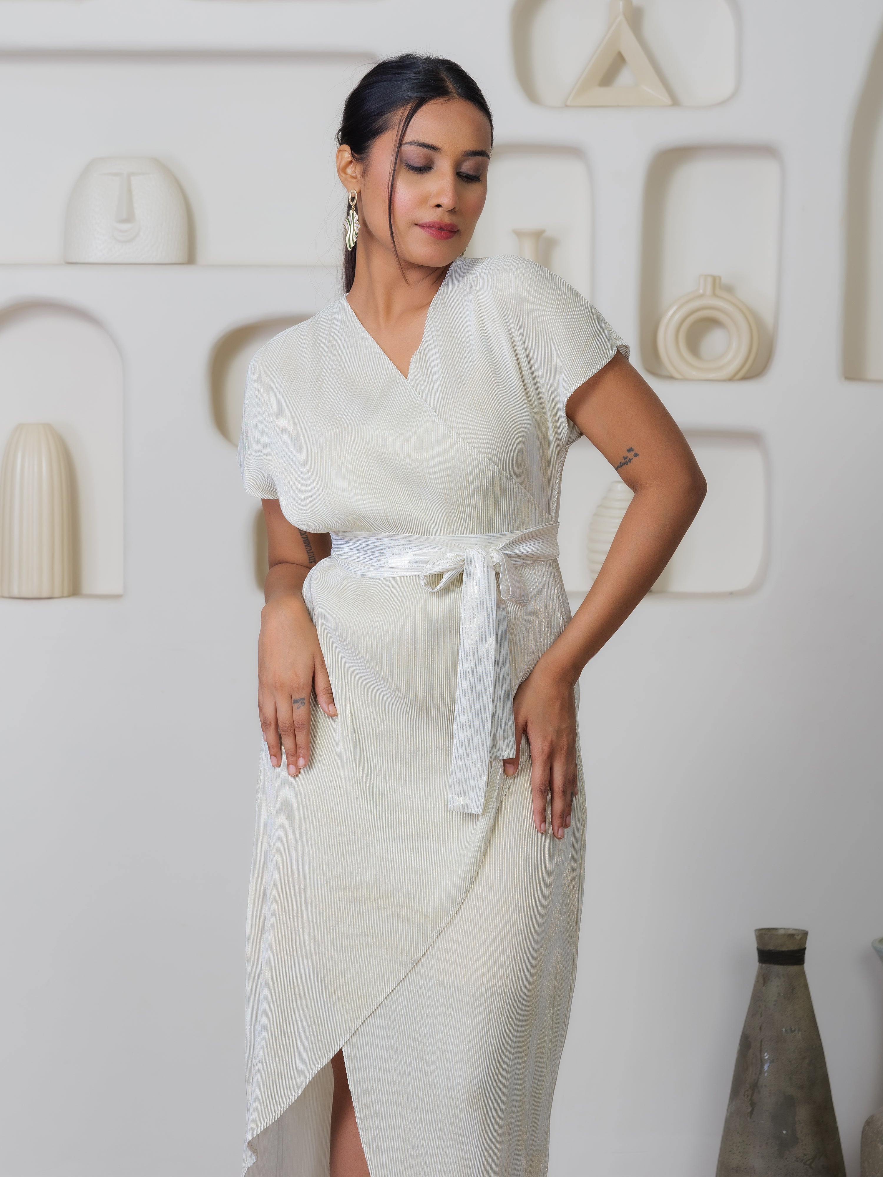 Luminique Metallic Dress