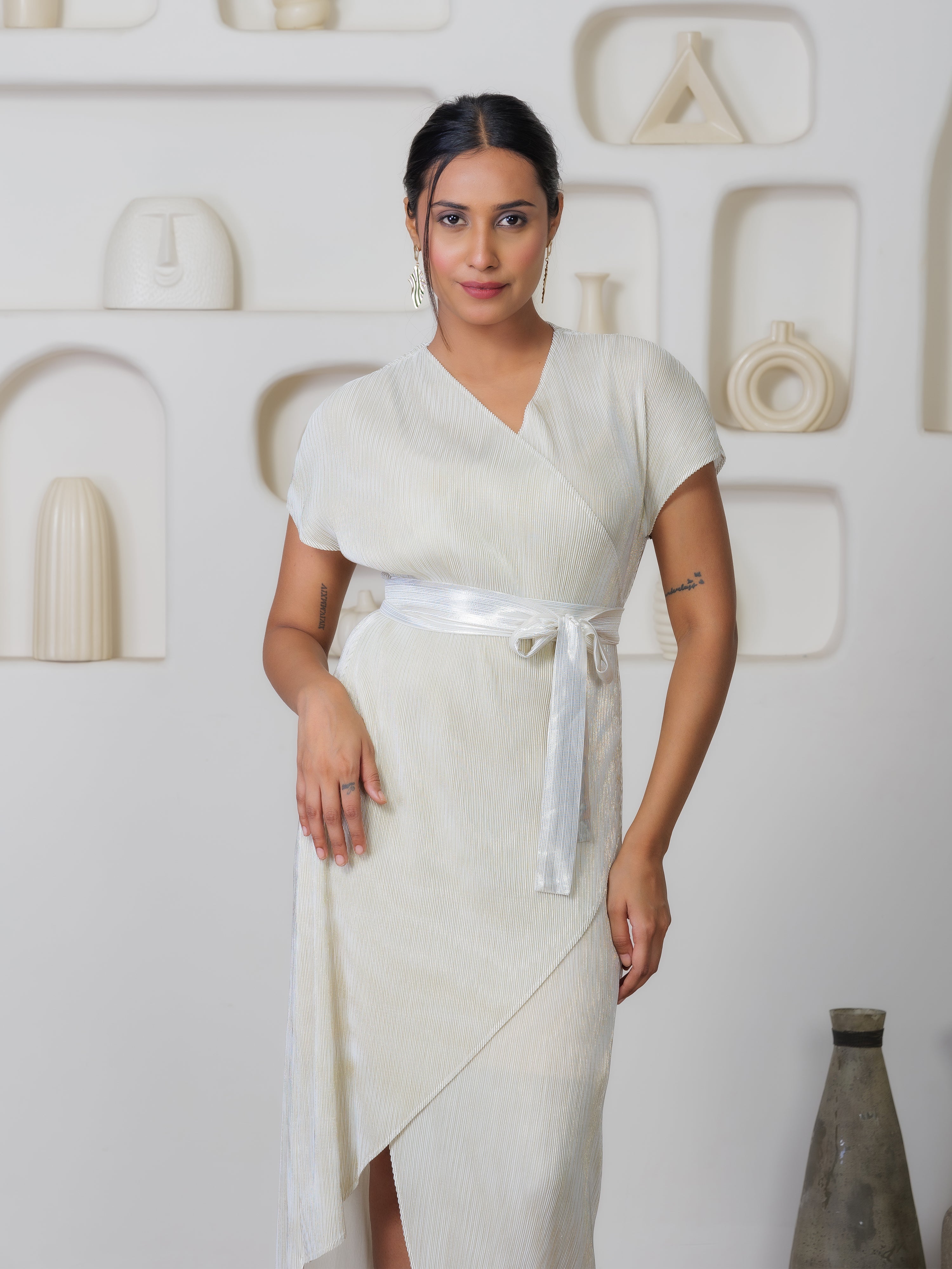 Luminique Metallic Dress