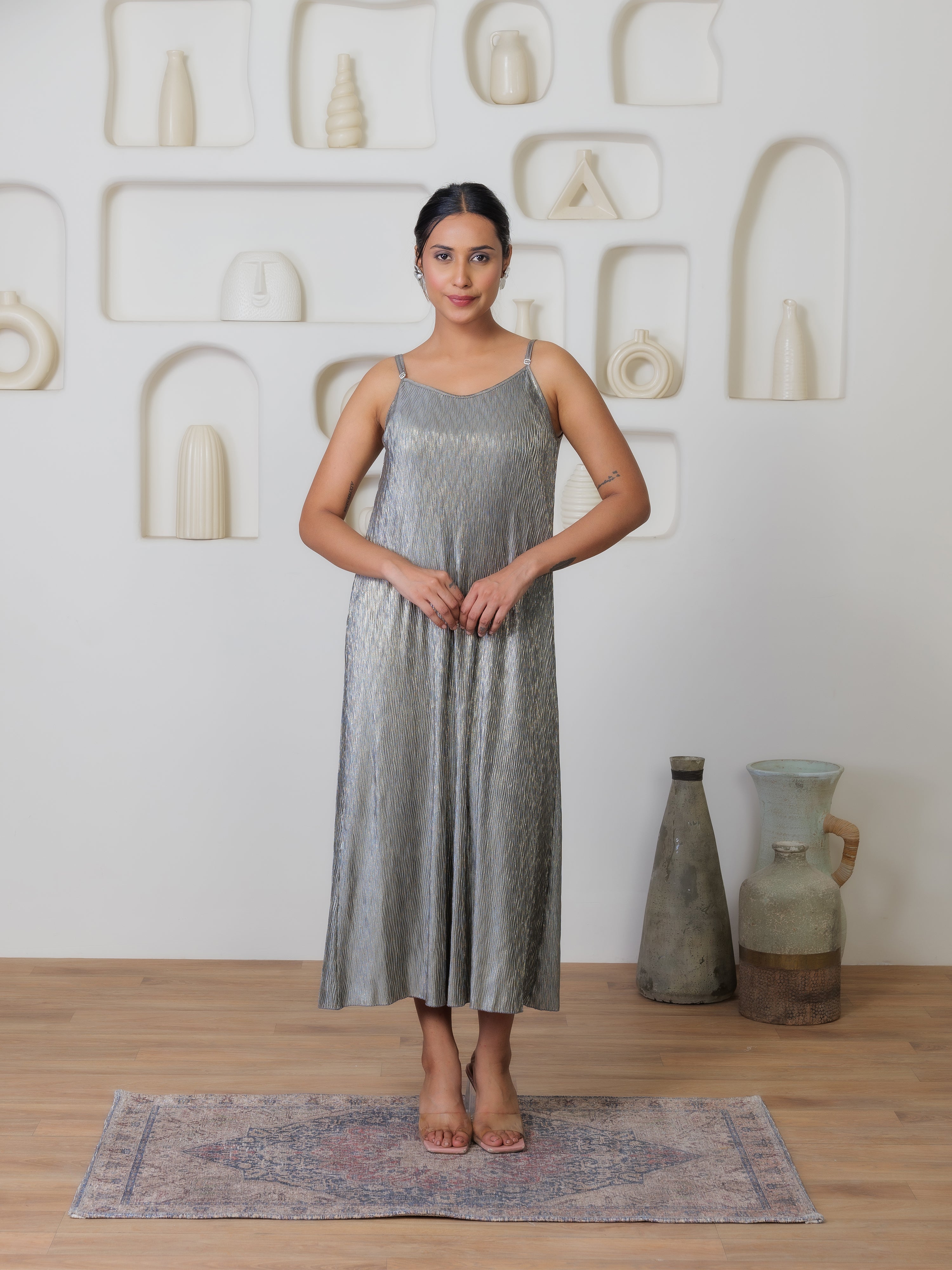 Verve Metallic Dress