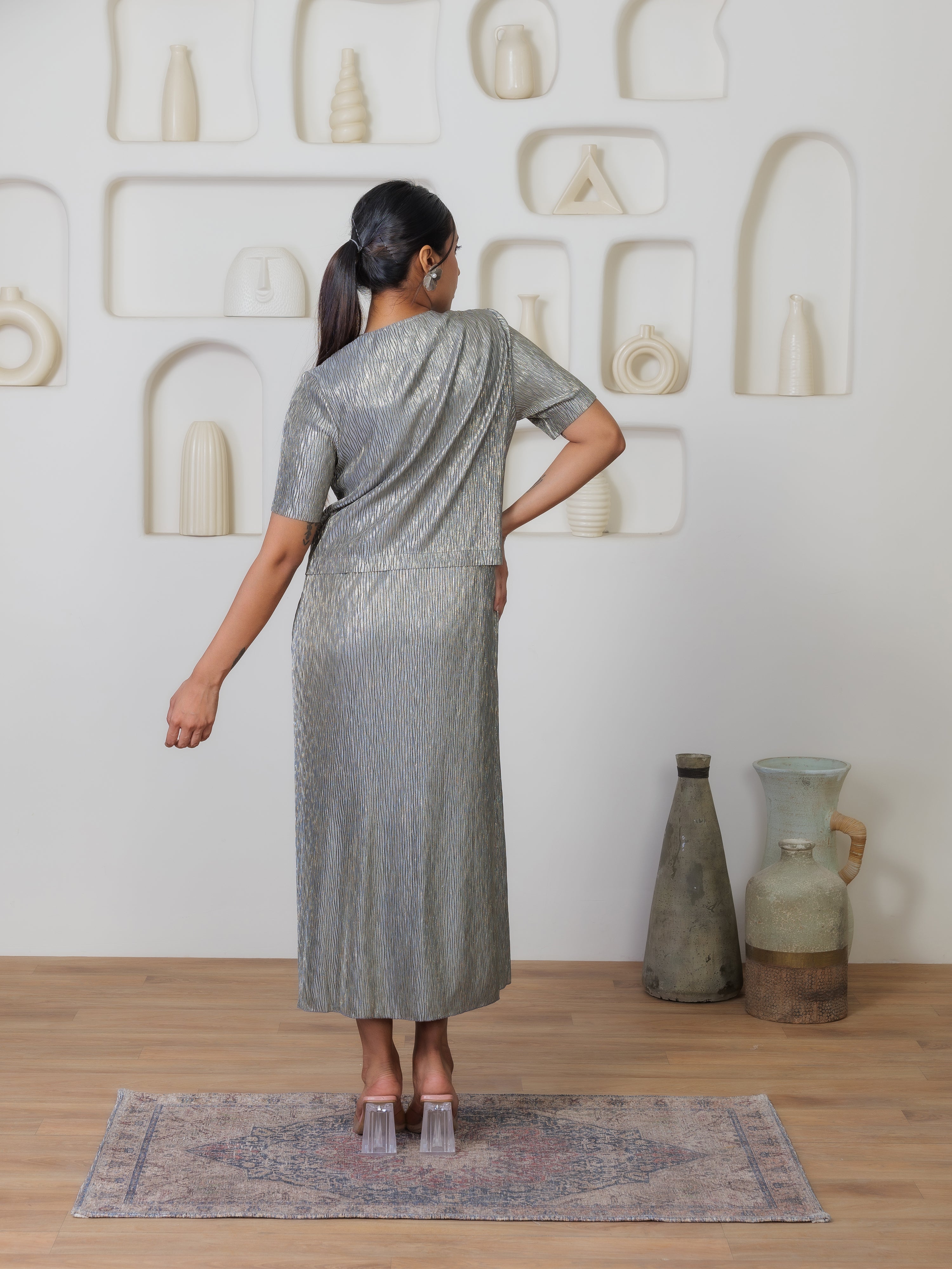 Verve Metallic Dress