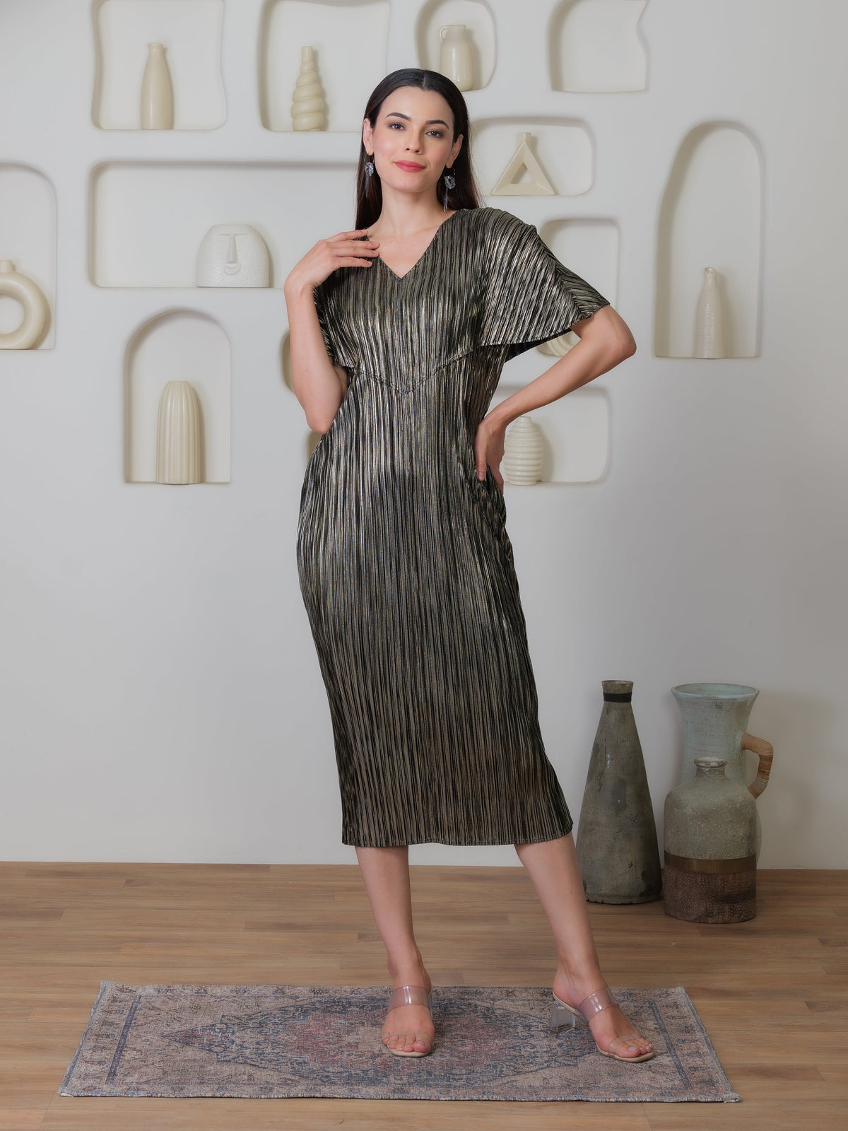 Serenade Metallic Dress