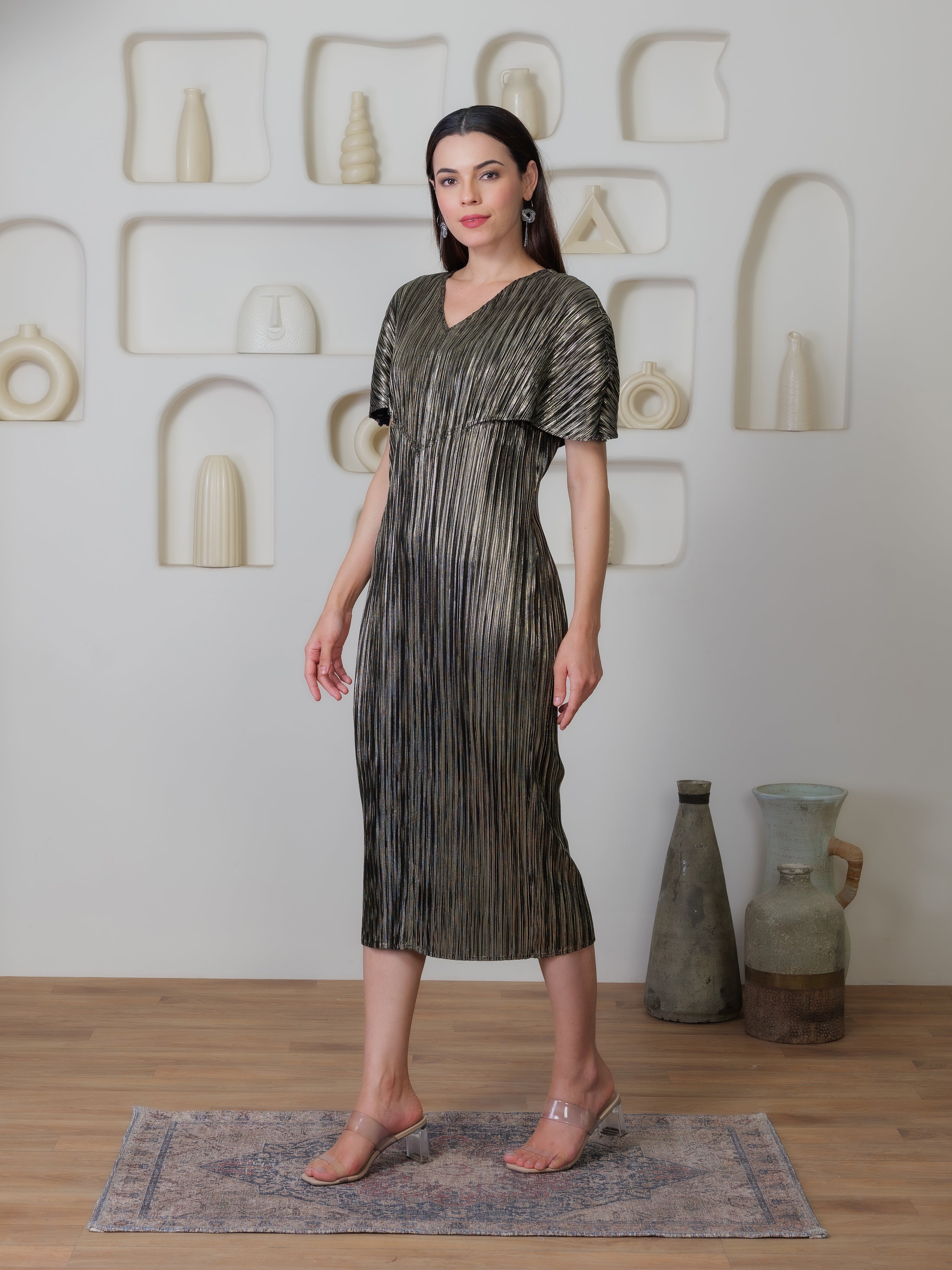 Serenade Metallic Dress