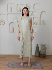 Cascade Metallic Dress