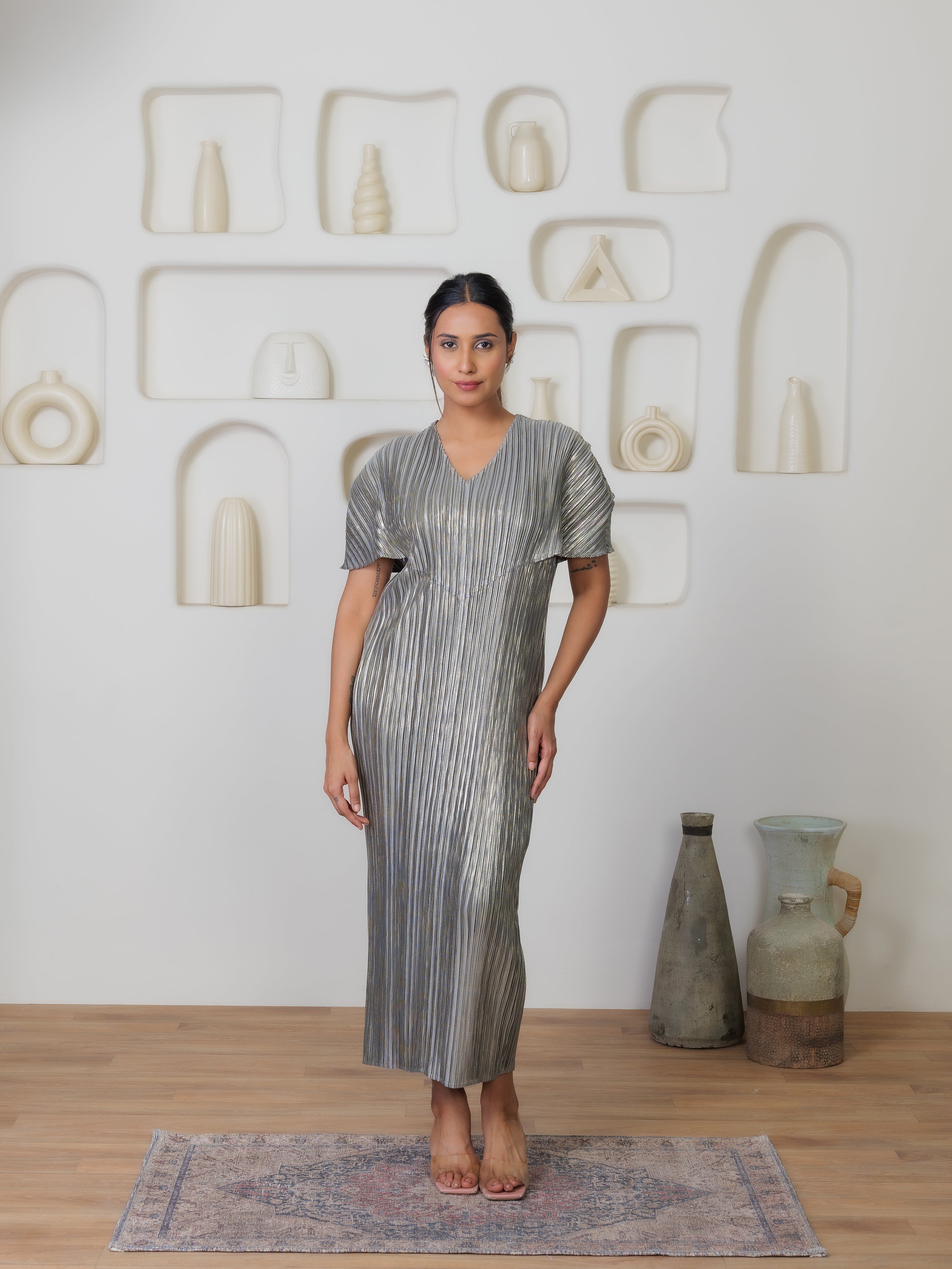 Serenade Metallic Dress