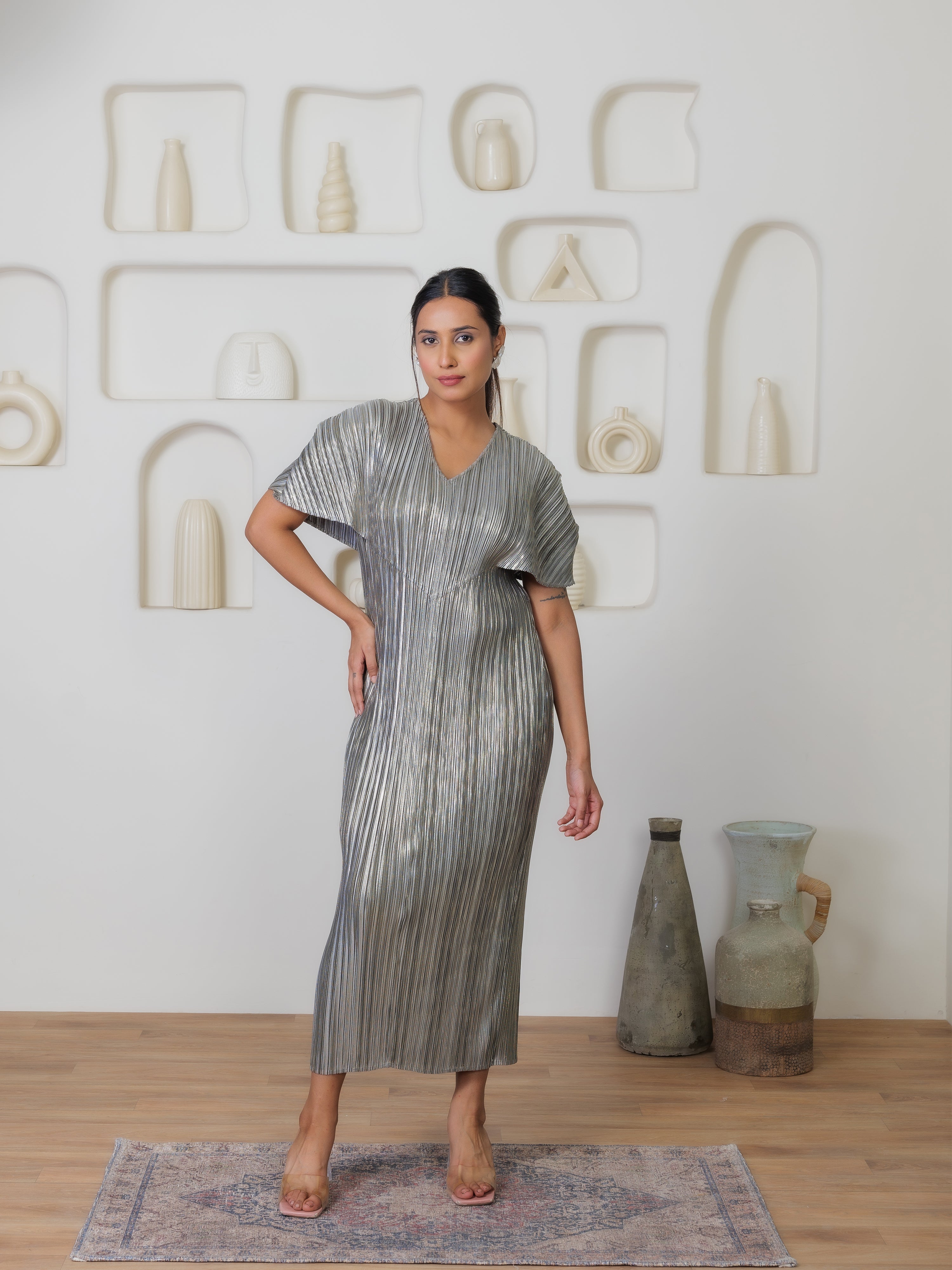 Serenade Metallic Dress