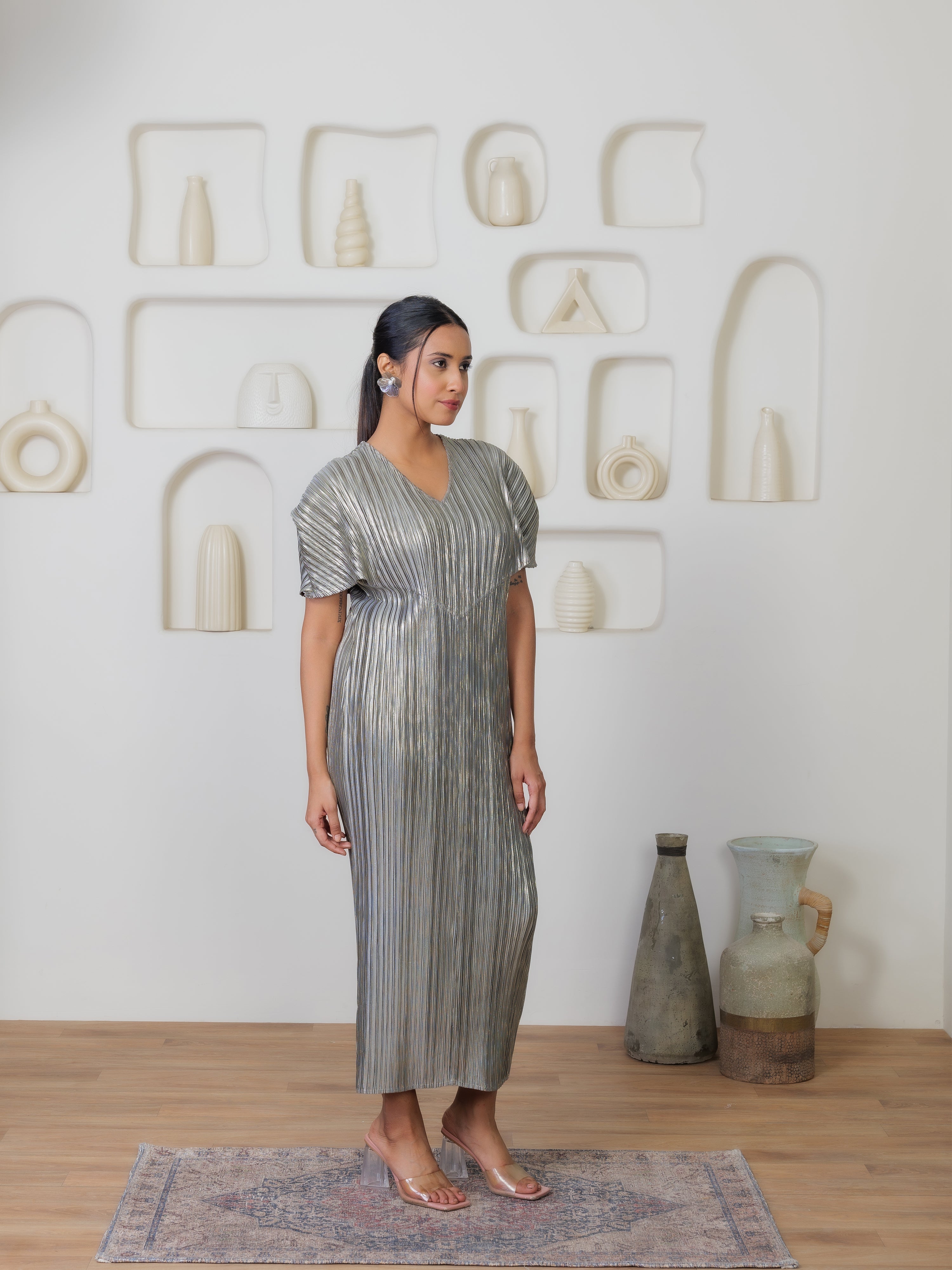 Serenade Metallic Dress