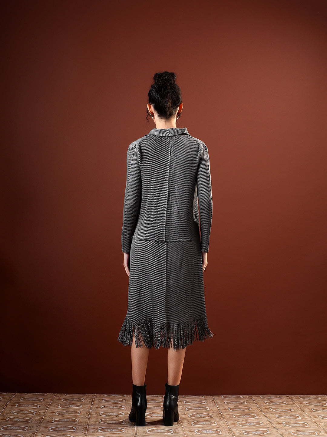 Veridian Dress with Coat