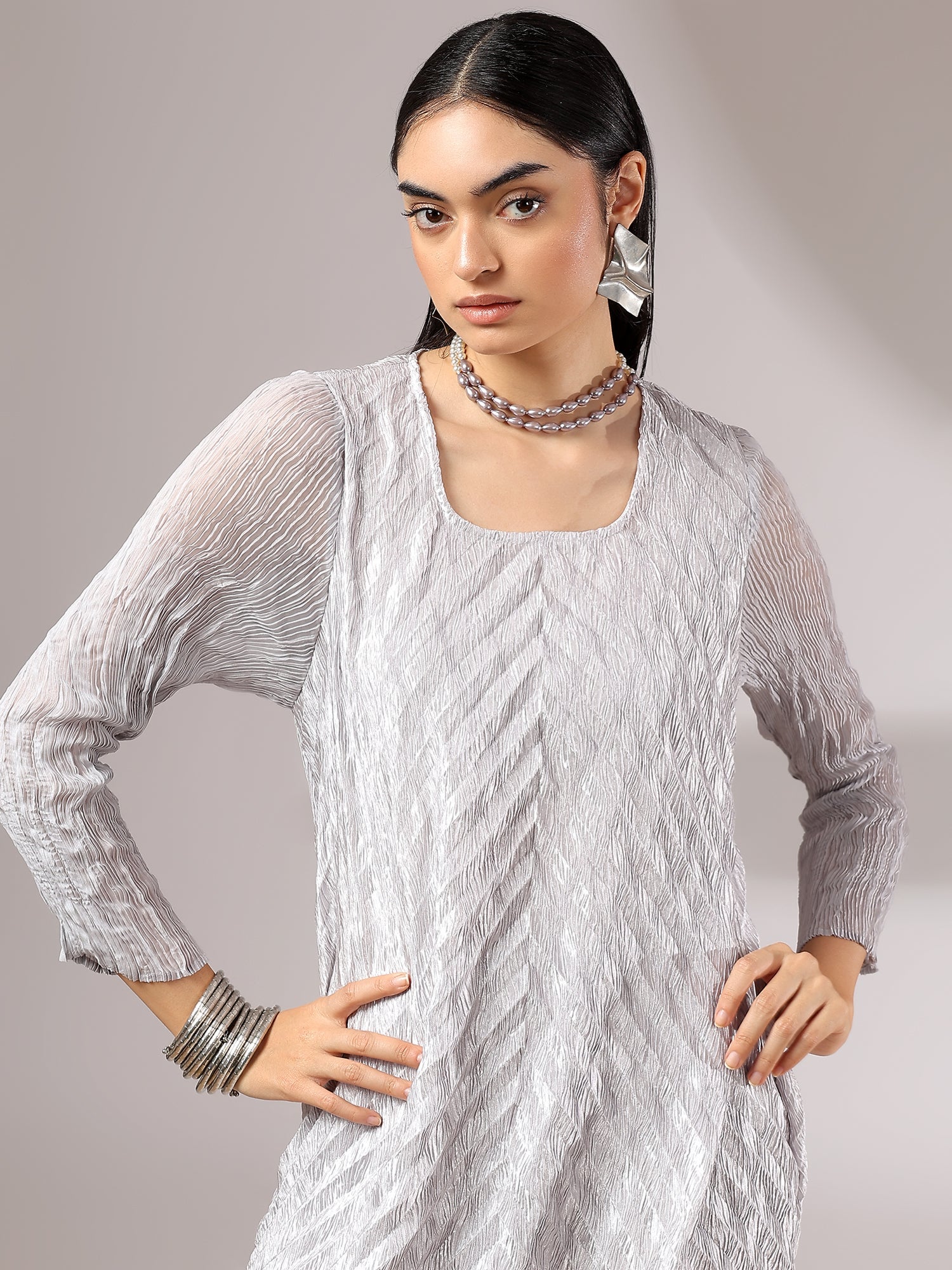 Sylva Metallic Dress