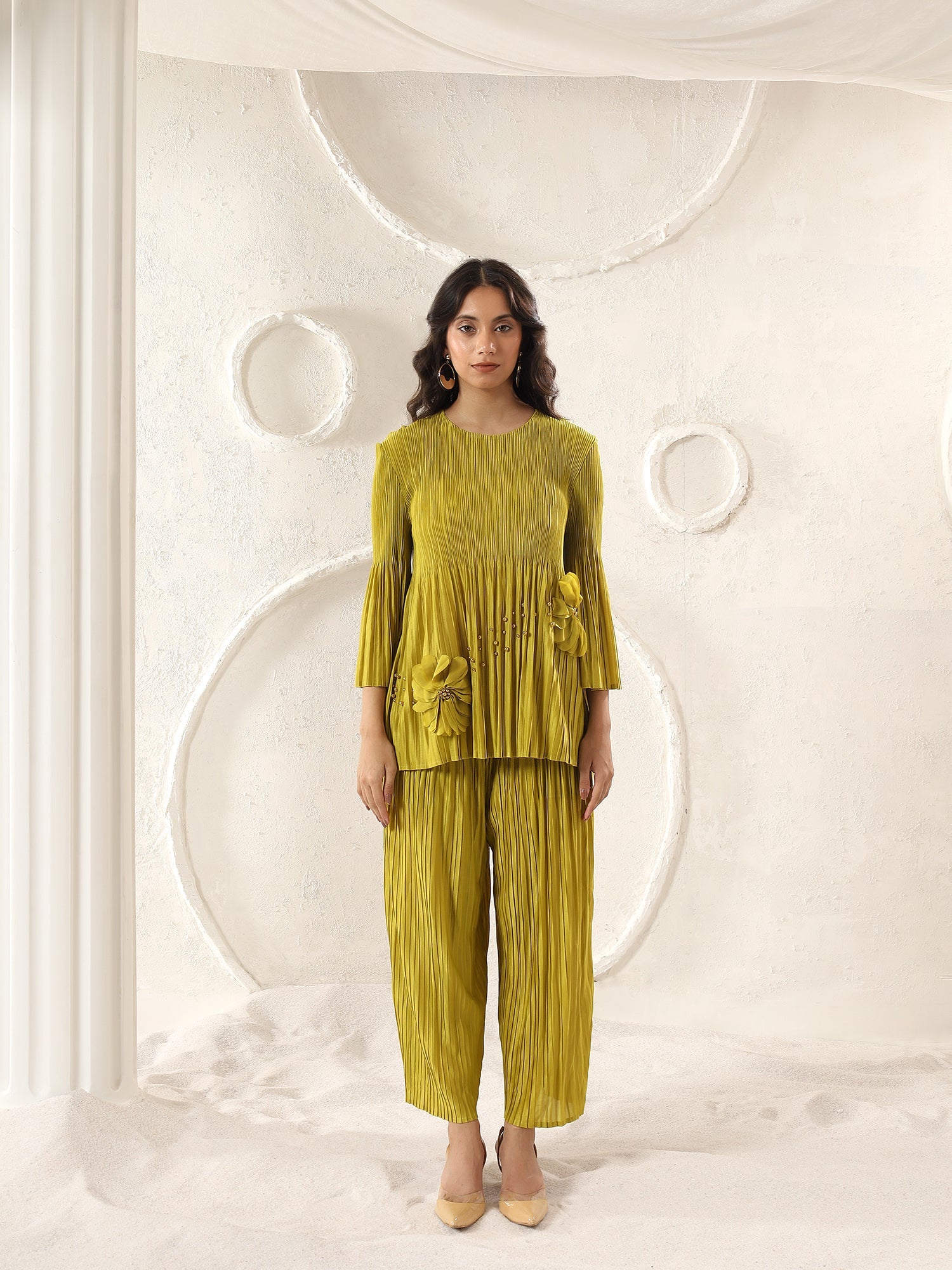 Petal Pleats Co-ord Set