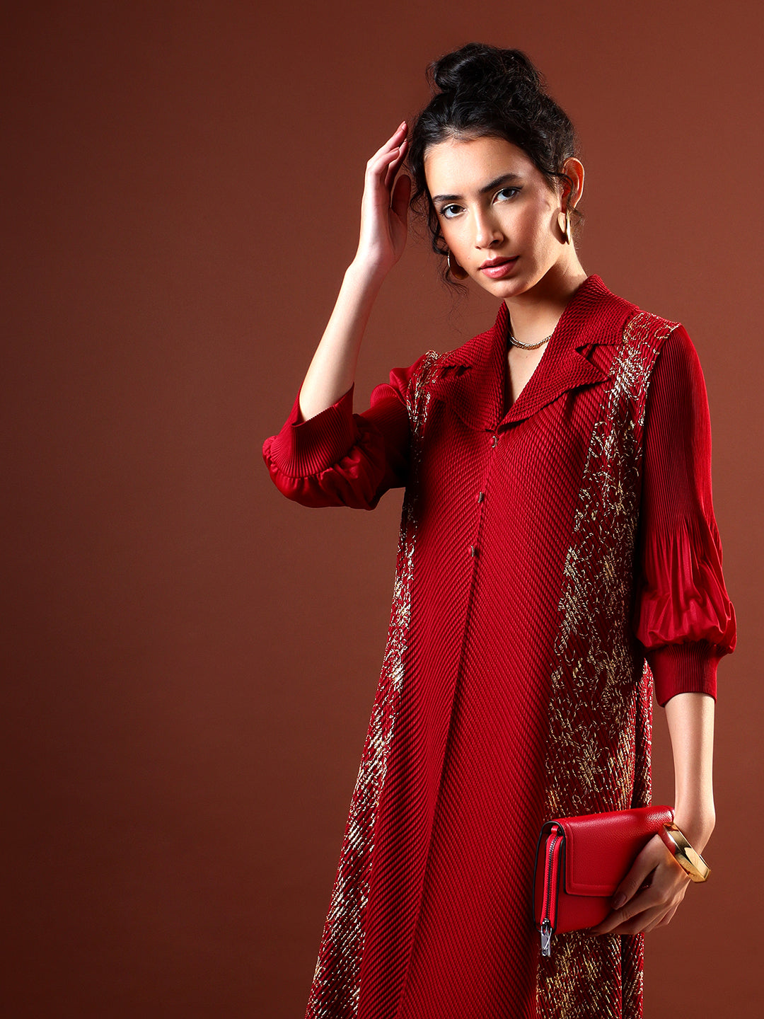 Sephia Pleated Dress