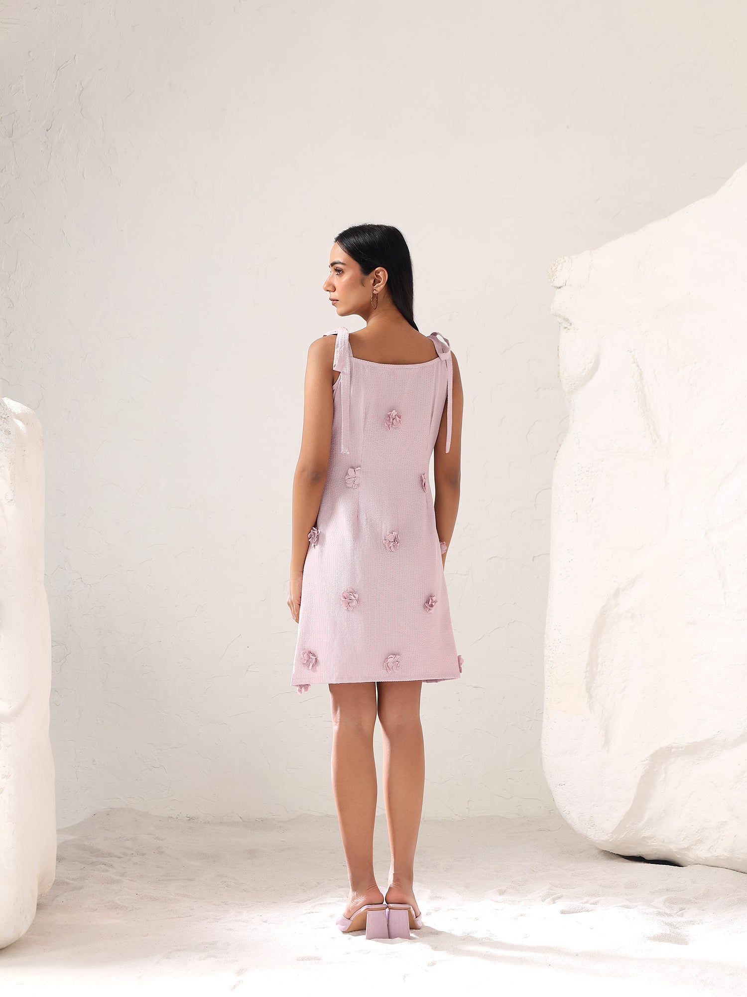 Ivella Flower Tie Dress