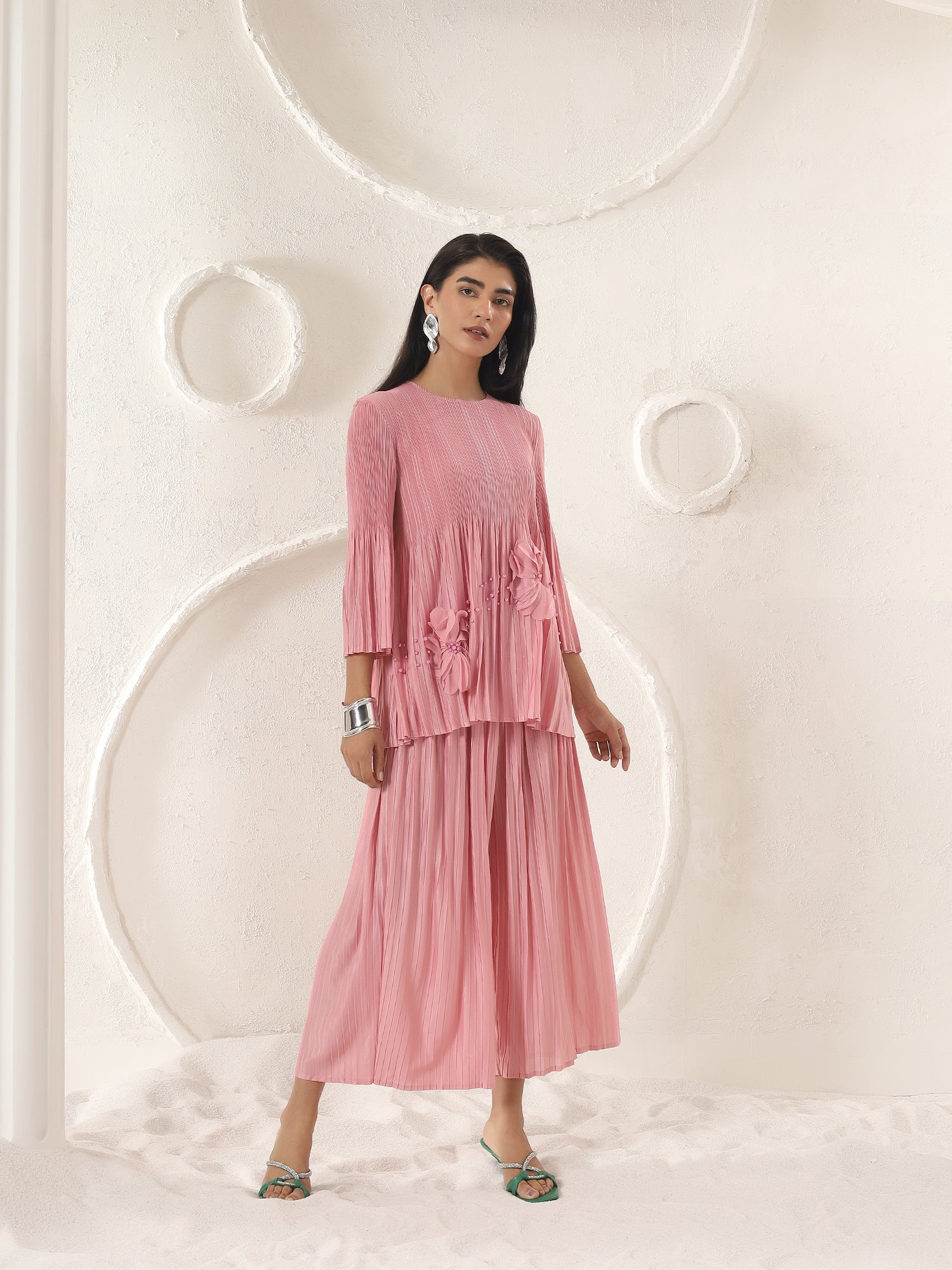 Petal Pleats Co-ord Set