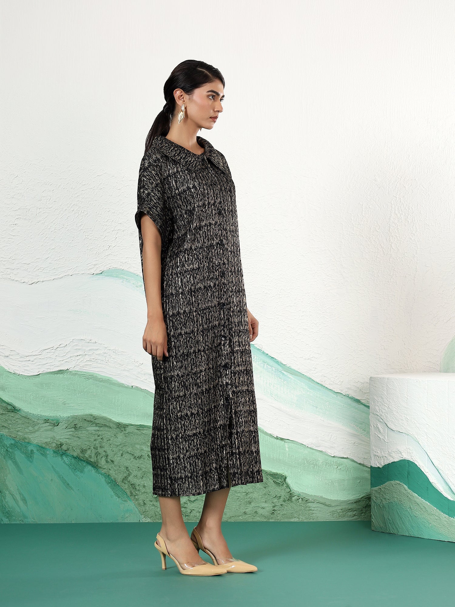 Luxeline Metallic Dress