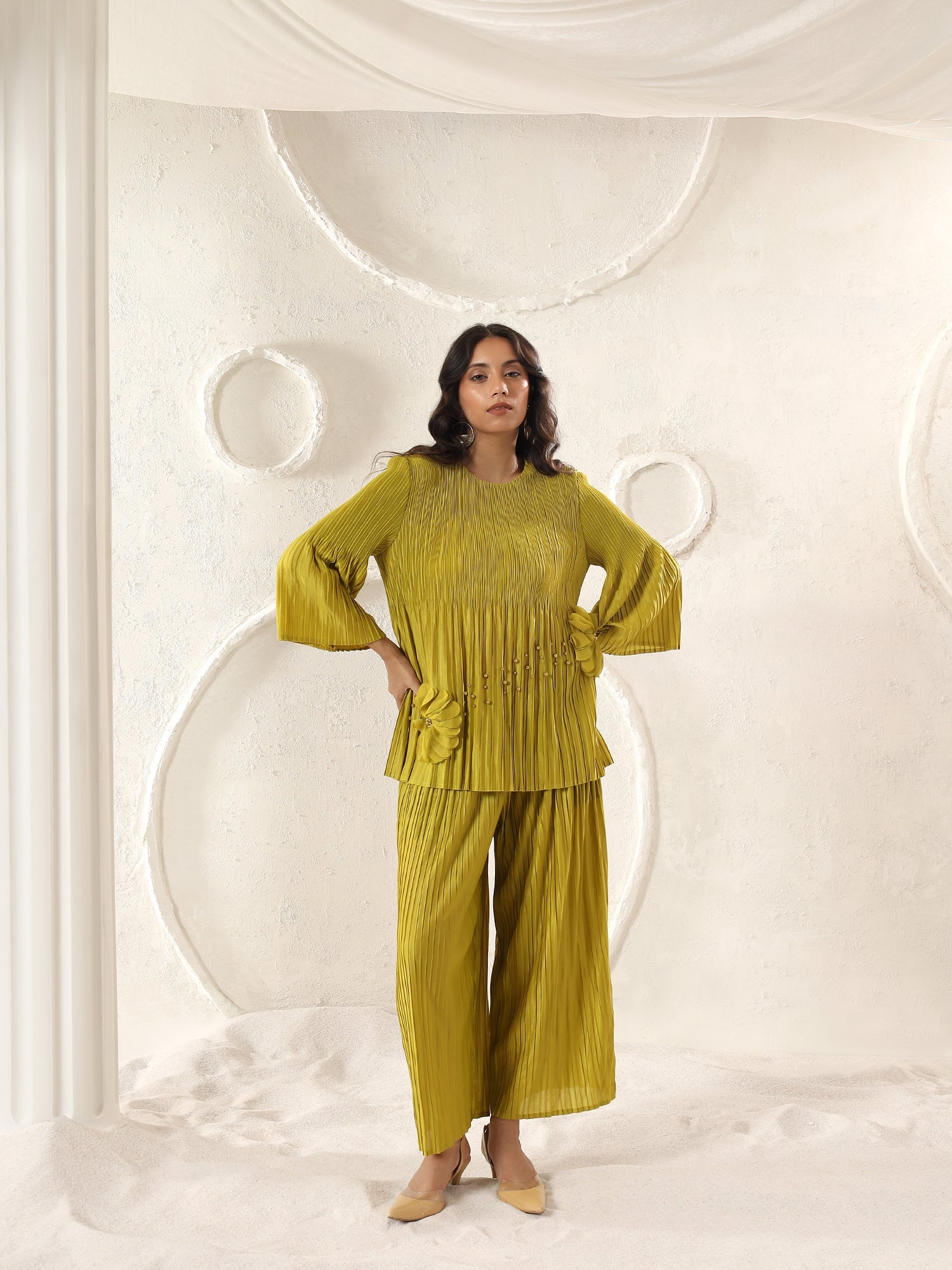 Petal Pleats Co-ord Set