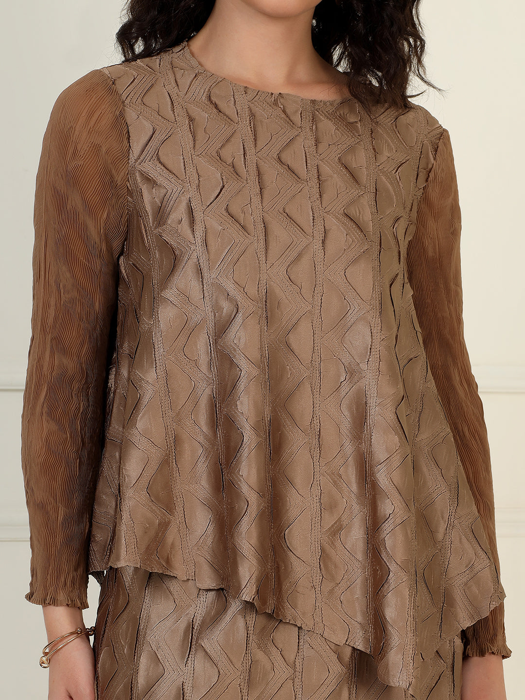 Elysia skirt set in Mocha