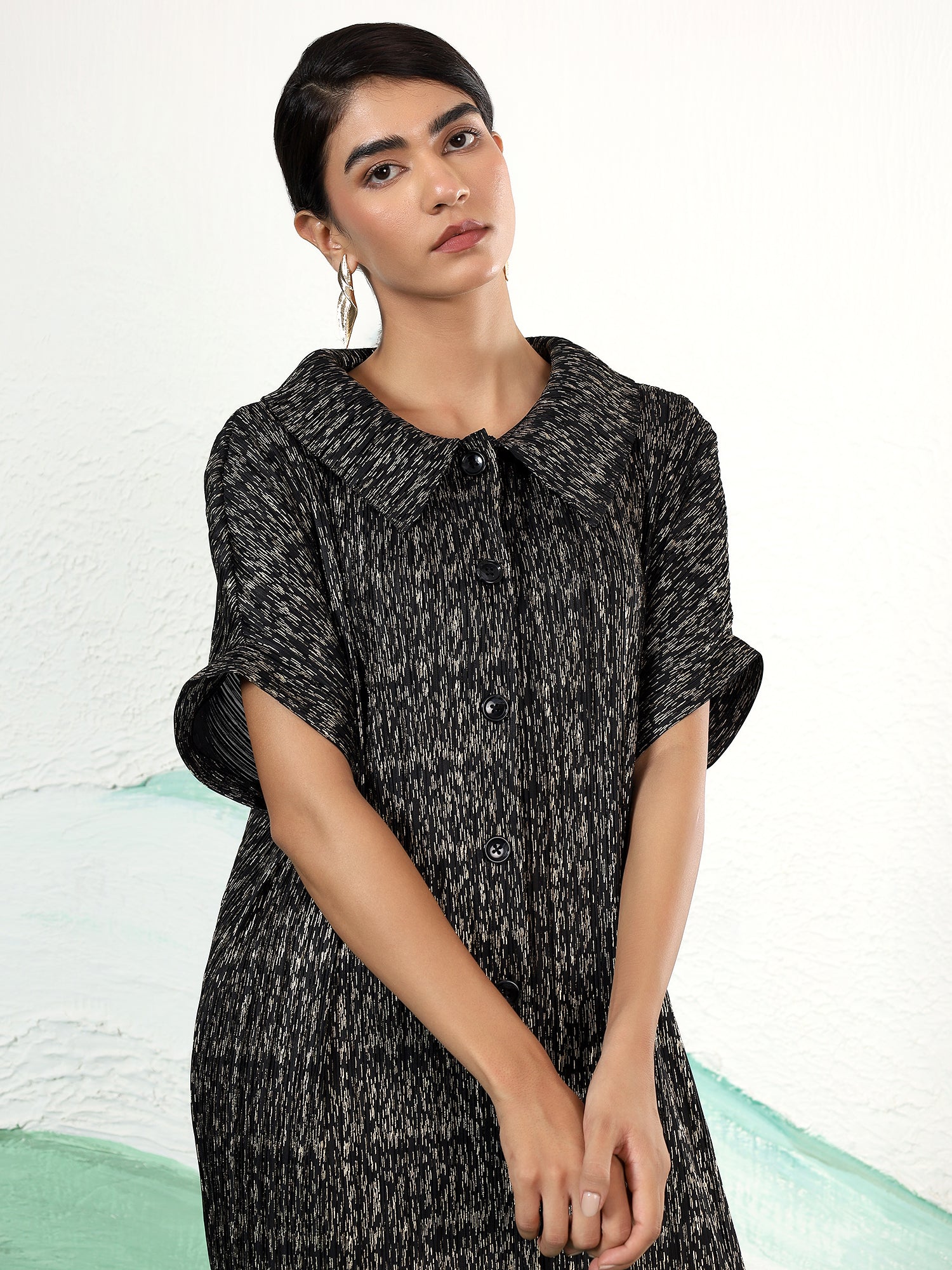 Luxeline Metallic Dress