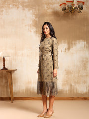 Nova Suede Fringe Dress