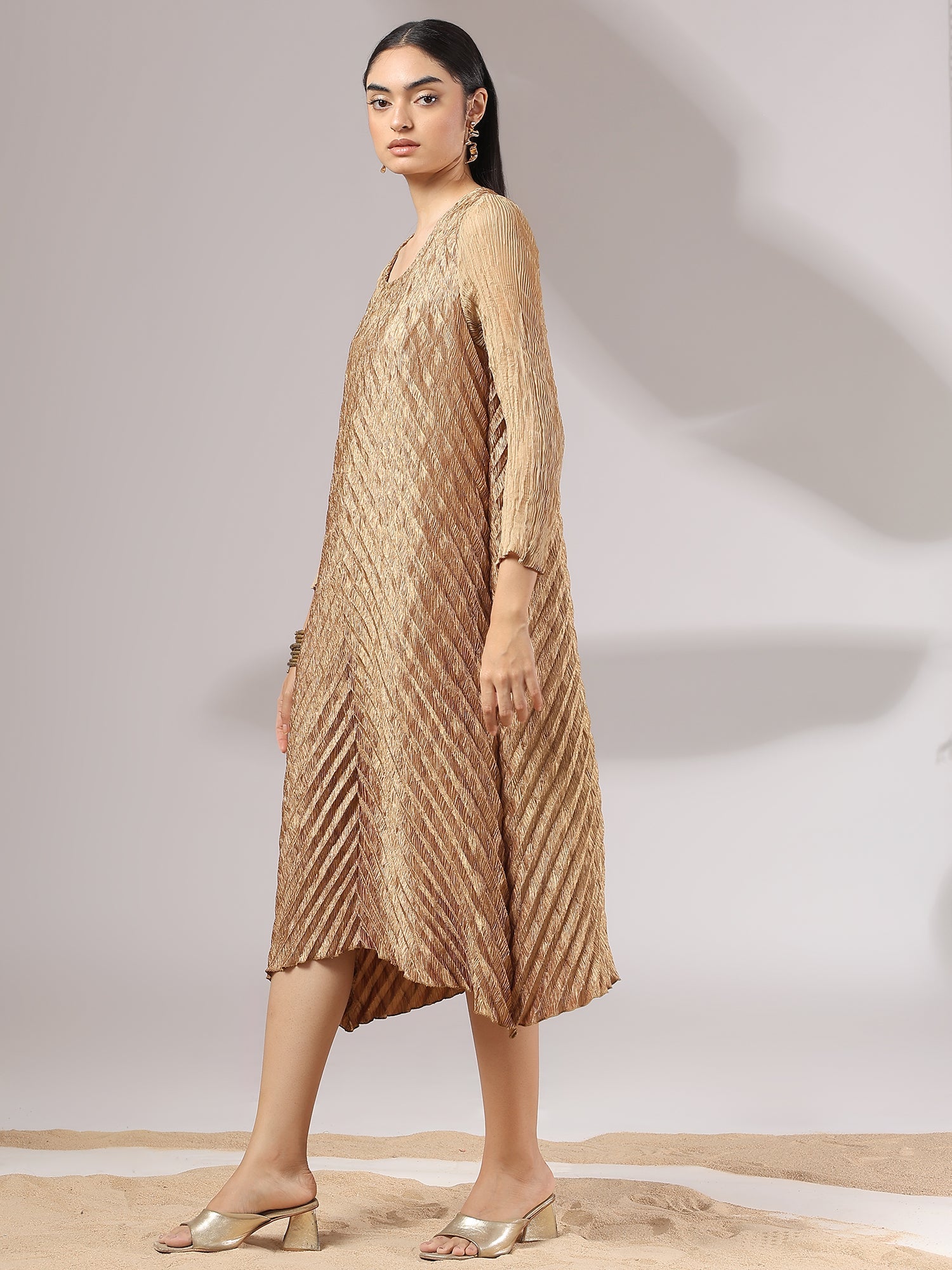 Sylva Metallic Dress